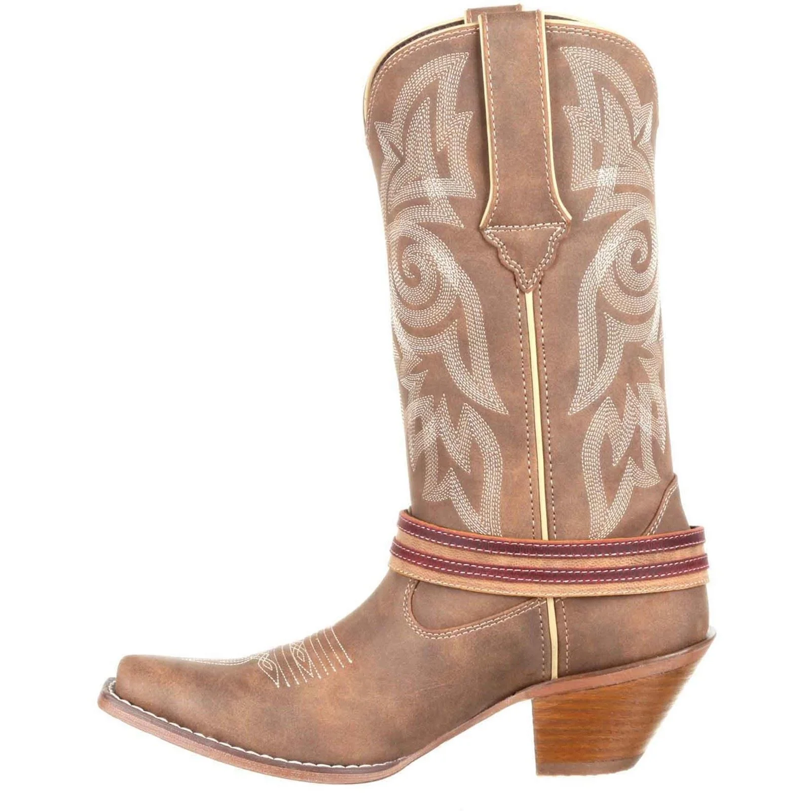 Durango Women's Crush Flag Boot in Brown/Khaki - Image 5