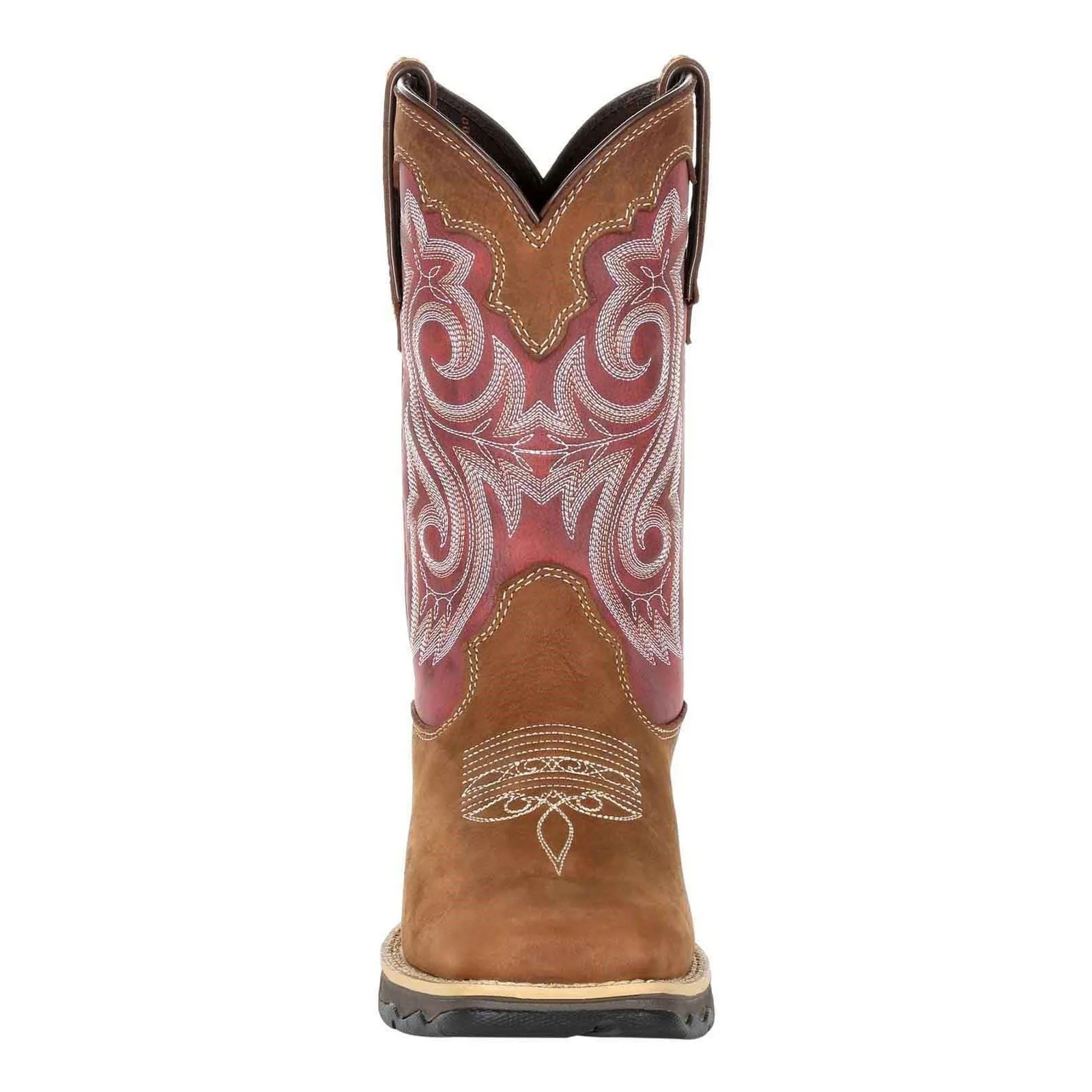 Durango Lady Rebel Leather Women's Briar Brown/Rusty Red Boots - Image 3