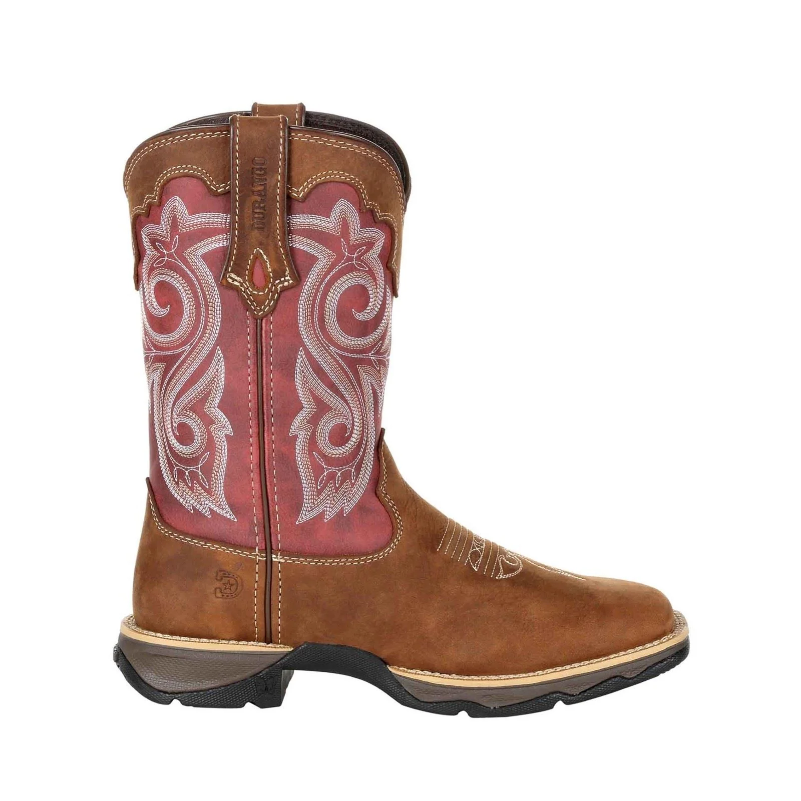 Durango Lady Rebel Leather Women's Briar Brown/Rusty Red Boots - Image 9
