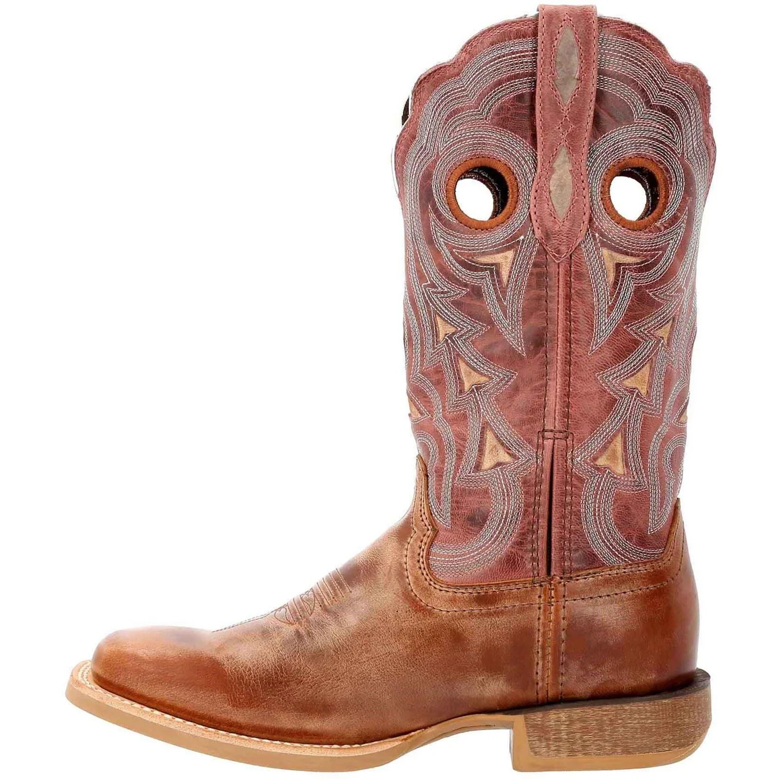 Durango Lady Rebel Pro Leather Women's Dusty Brown/Sky Blue Boots - Image 6