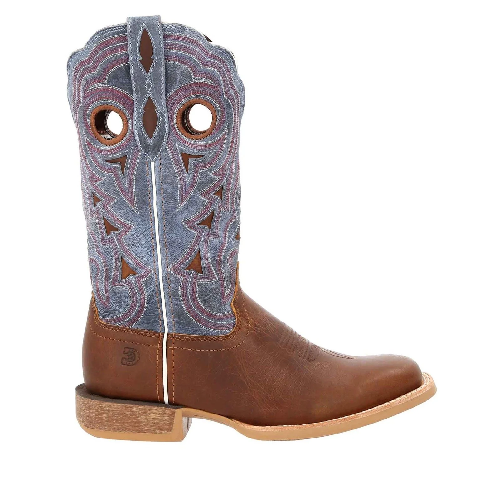 Durango Lady Rebel Pro Leather Women's Golden Brown/Periwinkle Boots - Image 8