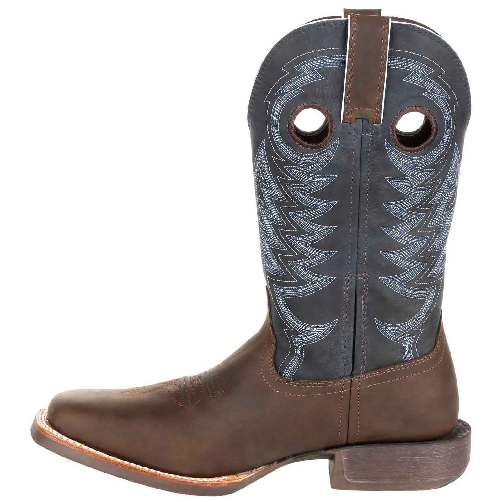 Durango Rebel Pro Leather Men's Belgian Brown/Denim Blue Boots - Image 6