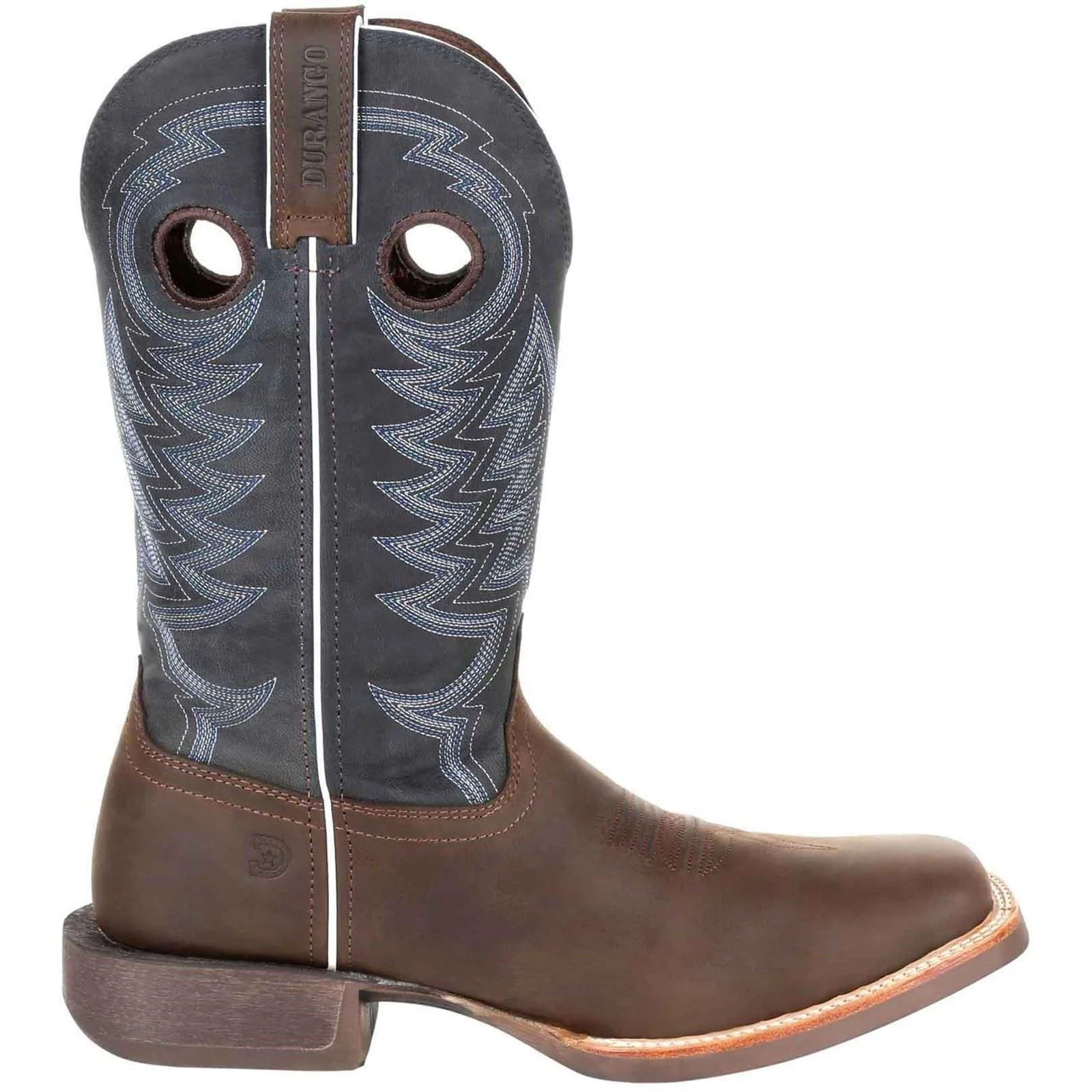 Durango Rebel Pro Leather Men's Belgian Brown/Denim Blue Boots - Image 7