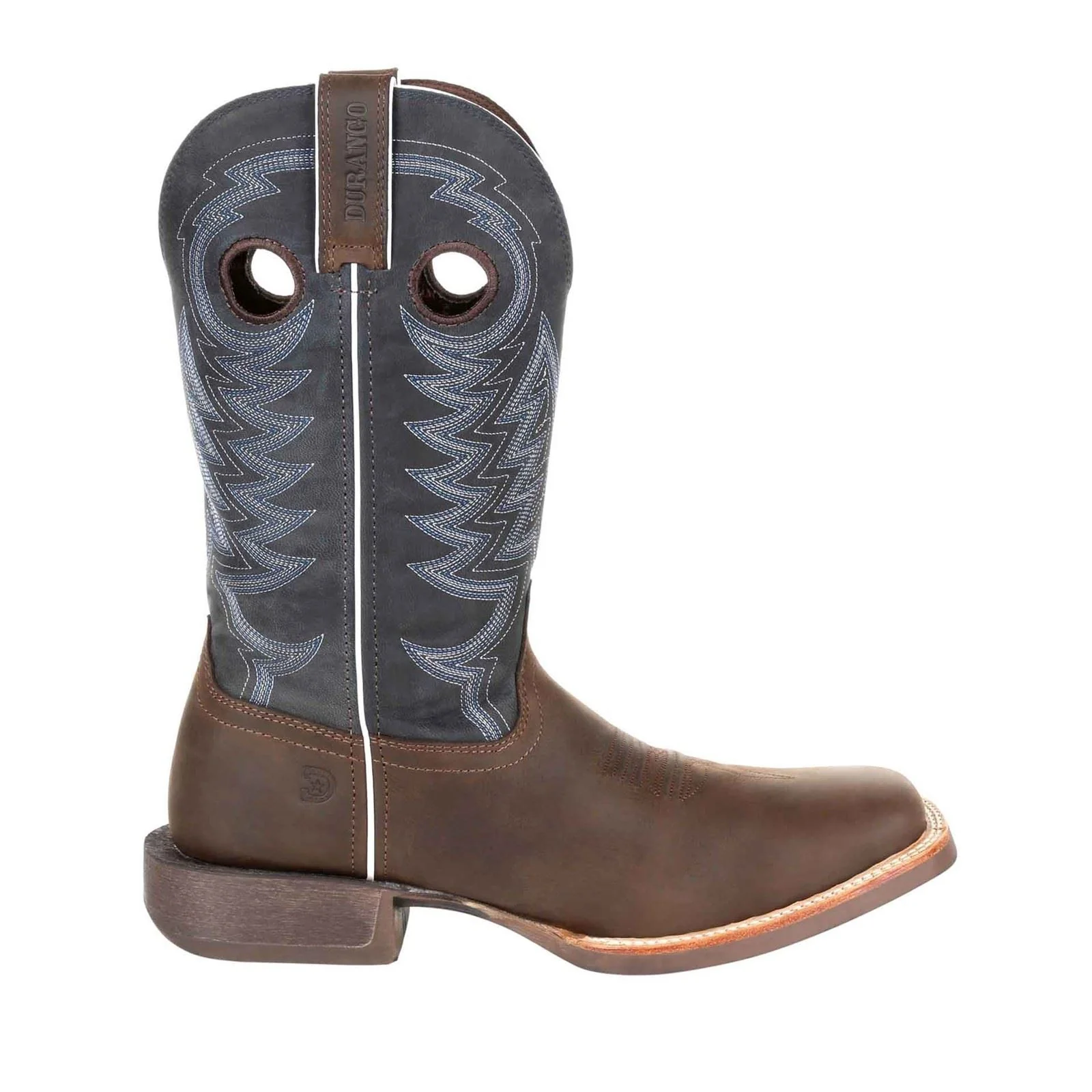 Durango Rebel Pro Leather Men's Belgian Brown/Denim Blue Boots - Image 9
