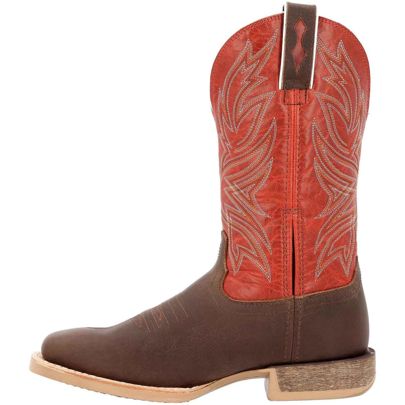 Durango Rebel Pro Leather Men's Worn Brown/Chili Pepper Boots - Image 6