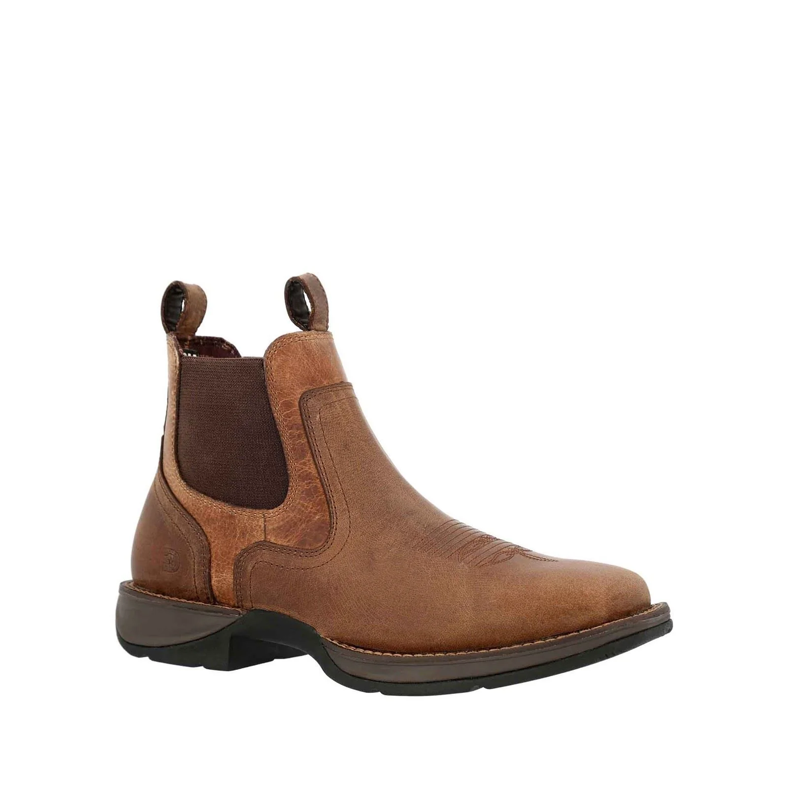 Durango Red Dirt Rebel Leather Men's Old Town Brown/Tan Ankle Boots - Image 9