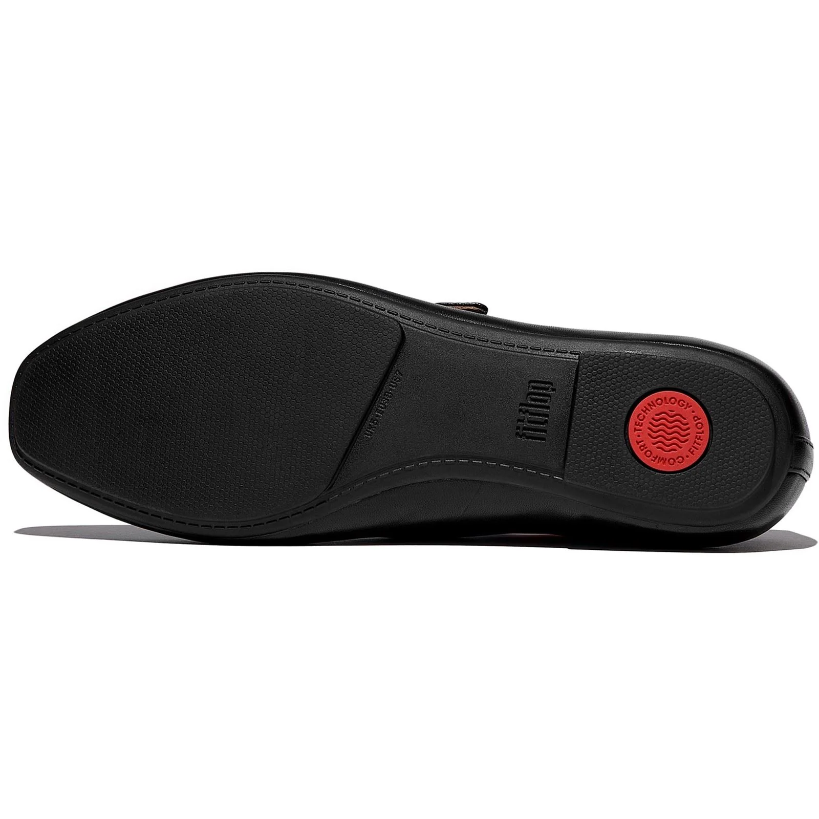 Fitflop Delicato Leather Women's All Black Narrow Fit Shoes - Image 2