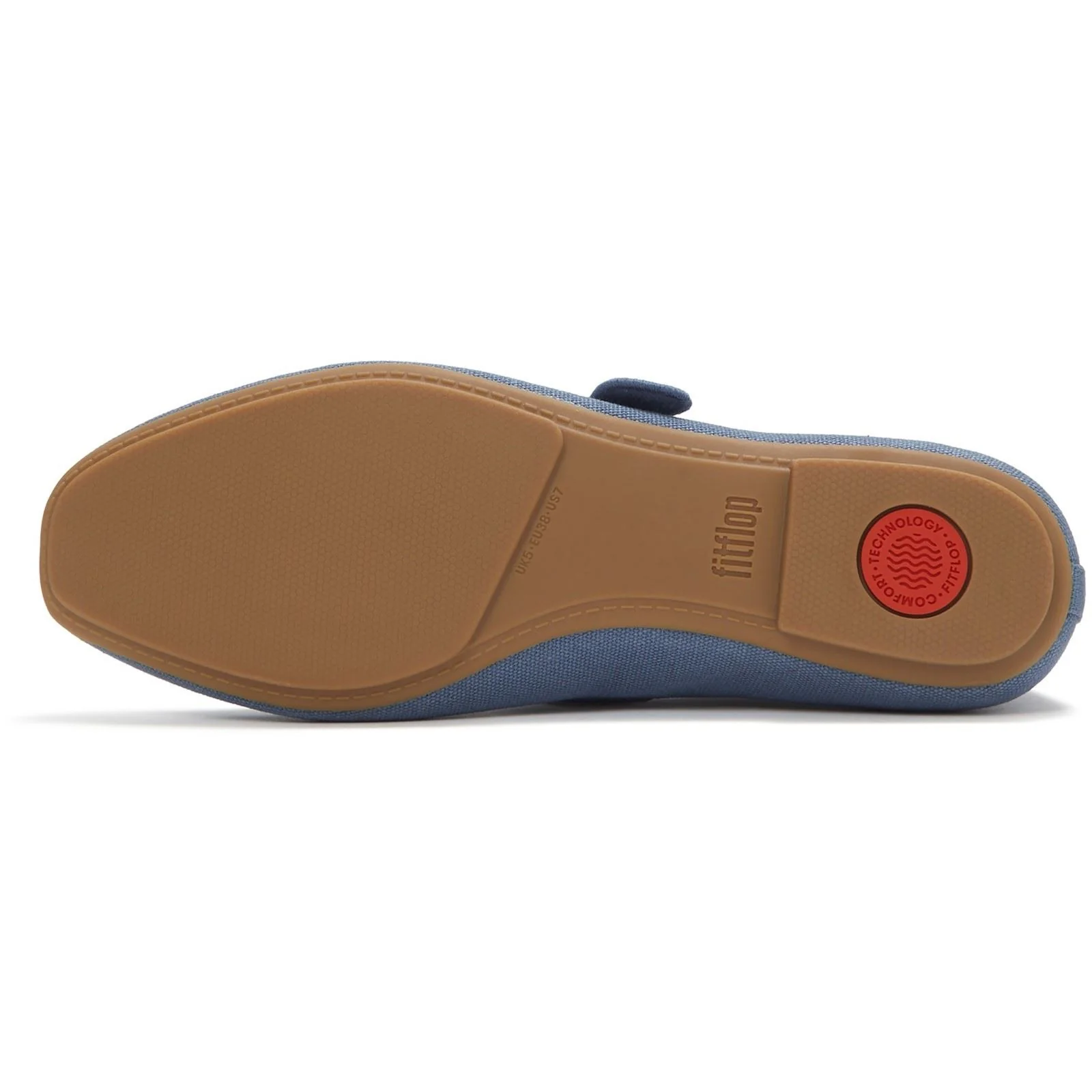 Fitflop Delicato Wave-Edge Polyester Women's Cosmic Blue Shoes - Image 2