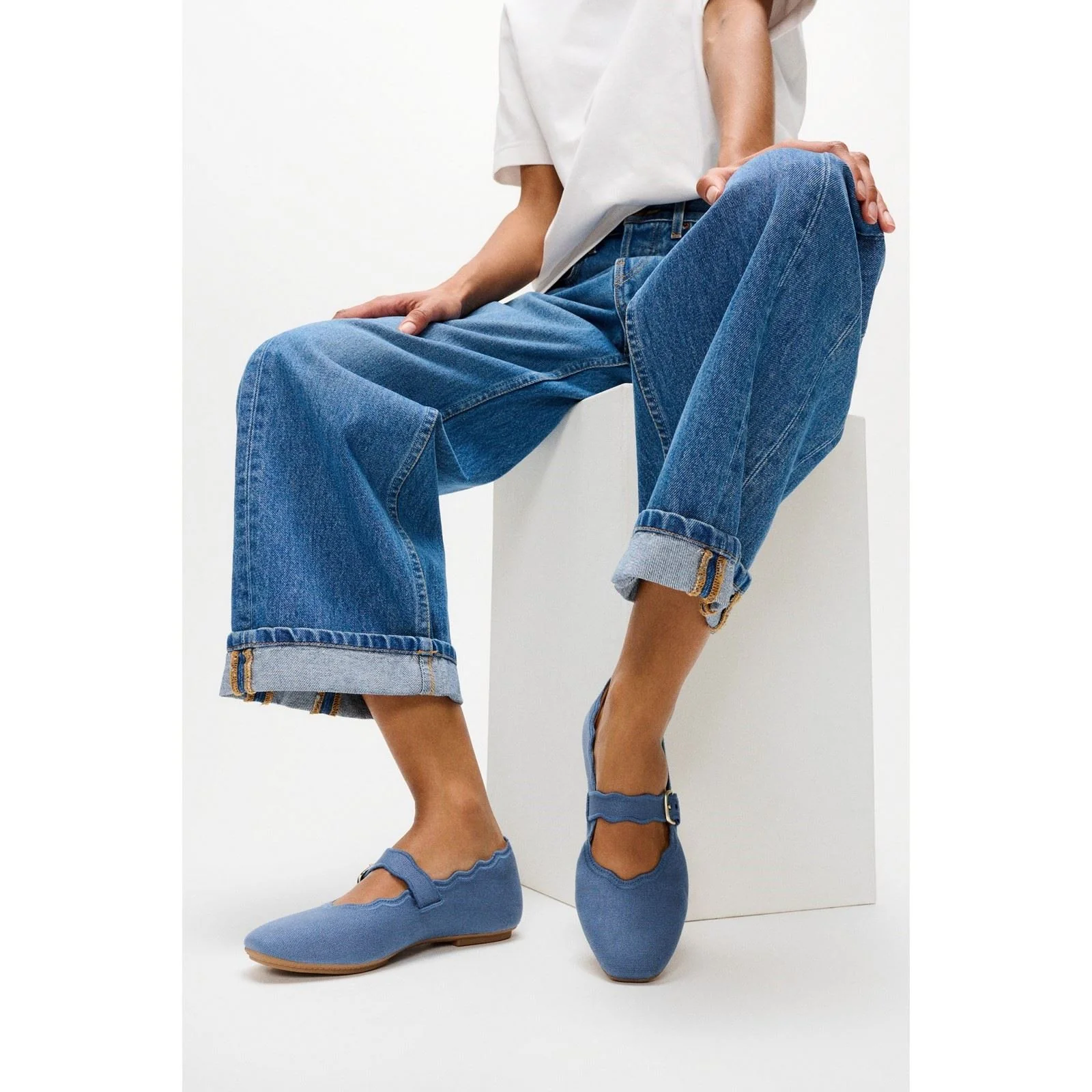 Fitflop Delicato Wave-Edge Polyester Women's Cosmic Blue Shoes - Image 7