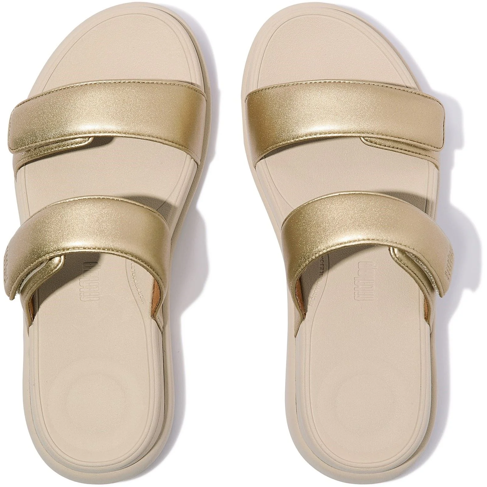 Fitflop F-Mode Go Polyurethane Women's Platino Sandals - Image 3