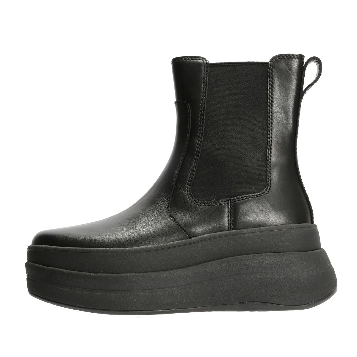 FitFlop F-Mode Leather Women's Black Boots - Image 6