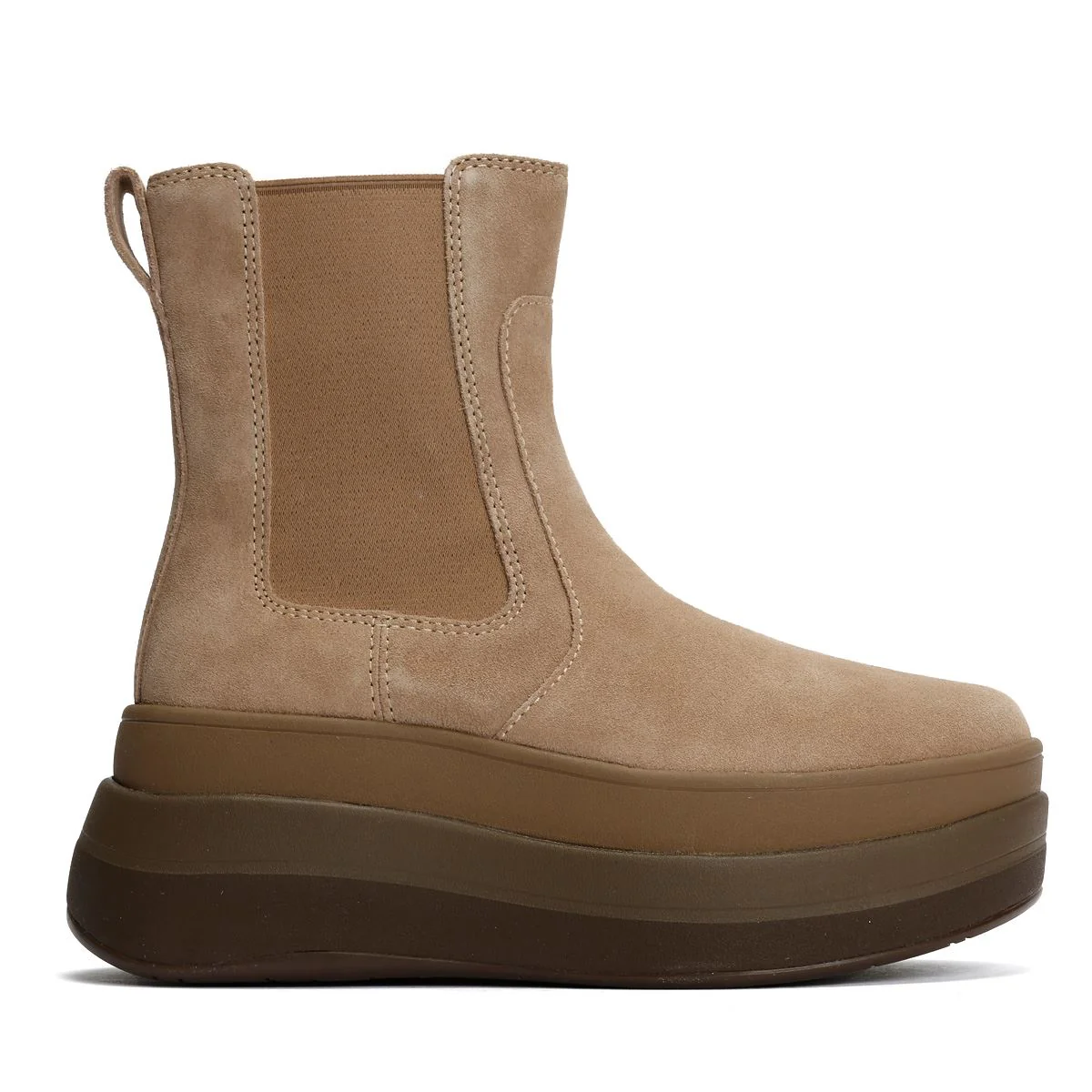 FitFlop F-Mode Suede Women's Taupe Boots - Image 5