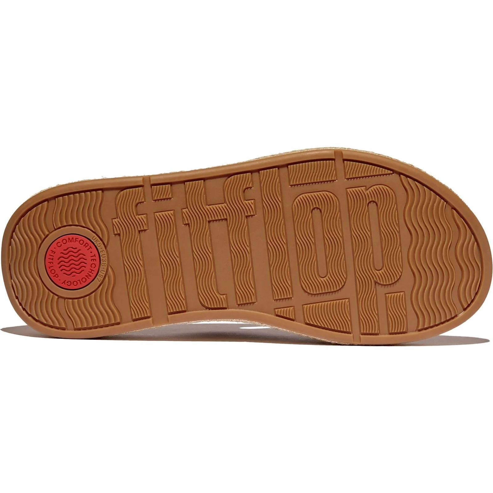 Fitflop F-Mode Toe Post Leather Women's Platino Slides - Image 2