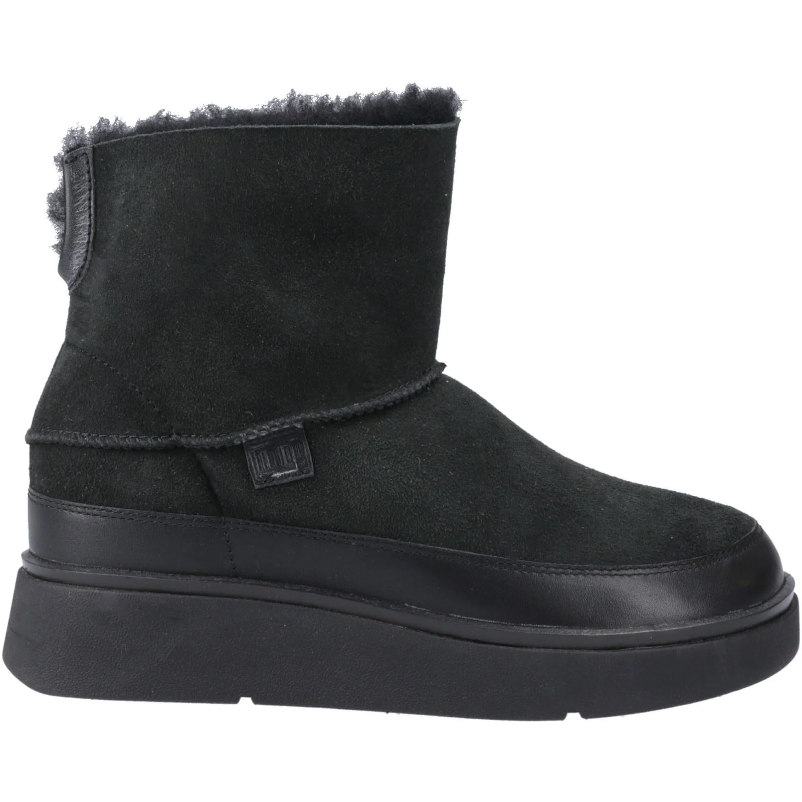Fitflop Gen-FF Mini Double-Faced Leather Women's All Black Boots - Image 5