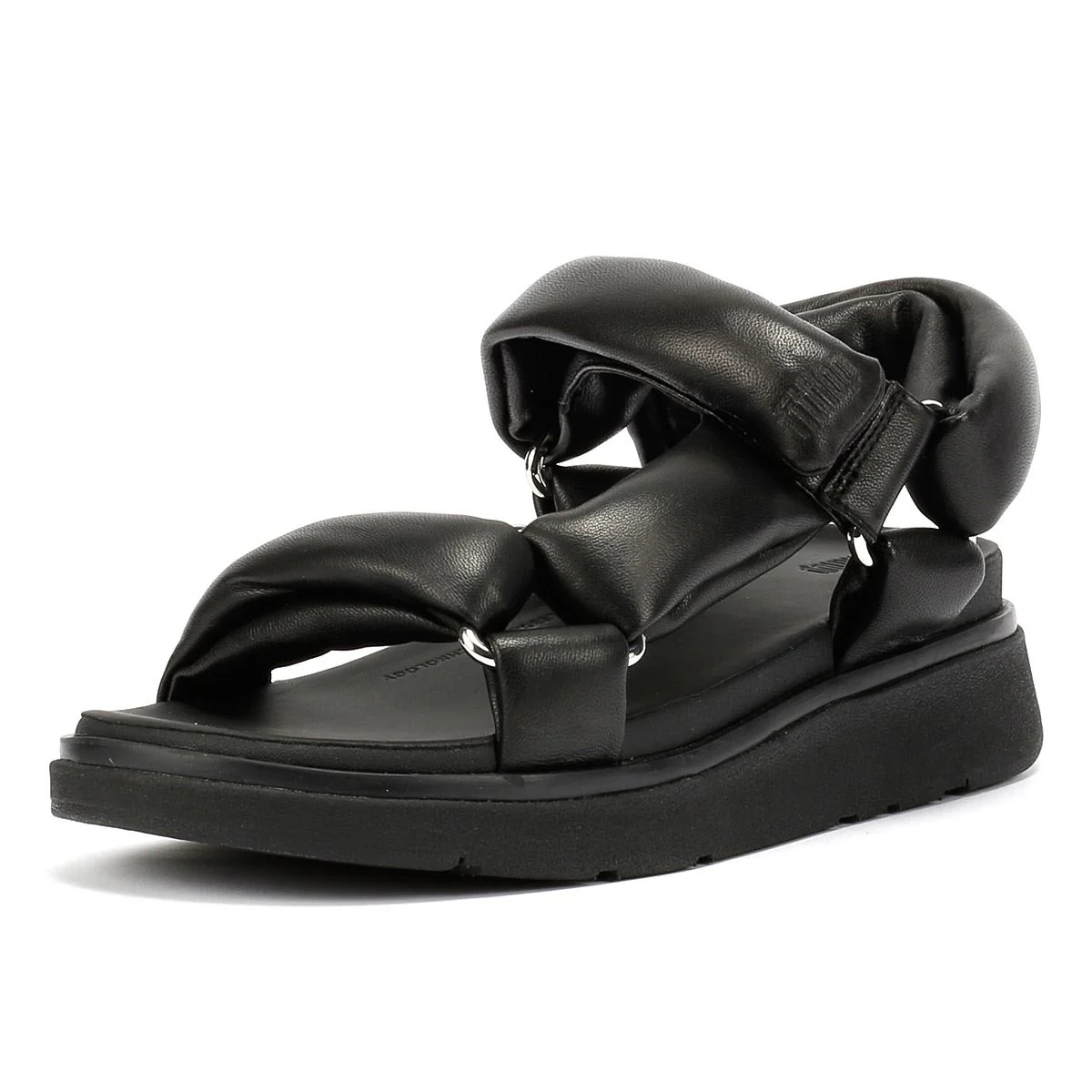 FitFlop Gen-FF Soft Leather Women's Black Sandals - Image 3