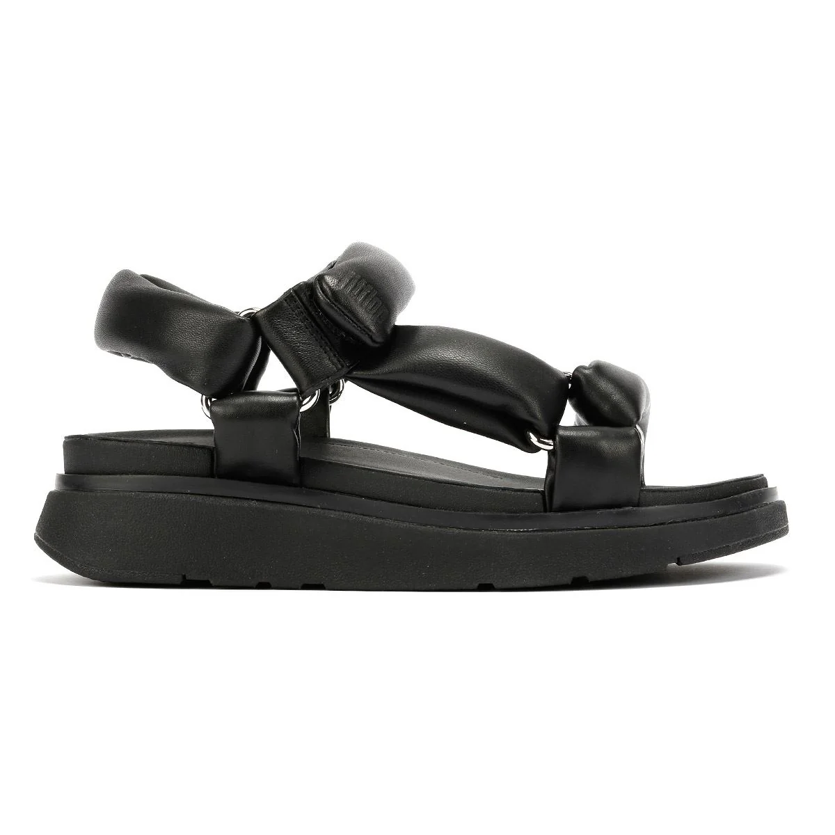 FitFlop Gen-FF Soft Leather Women's Black Sandals - Image 5