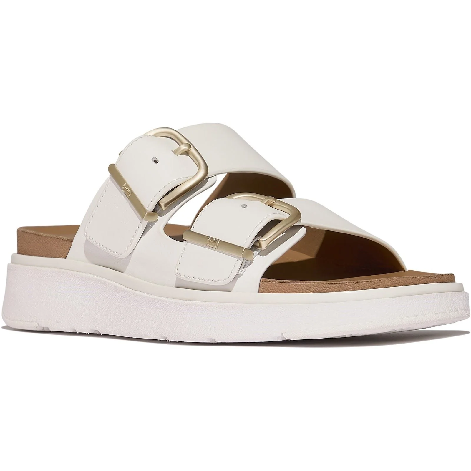 Fitflop Gen-FF Two-Bar Leather Women's Urban White Sandals