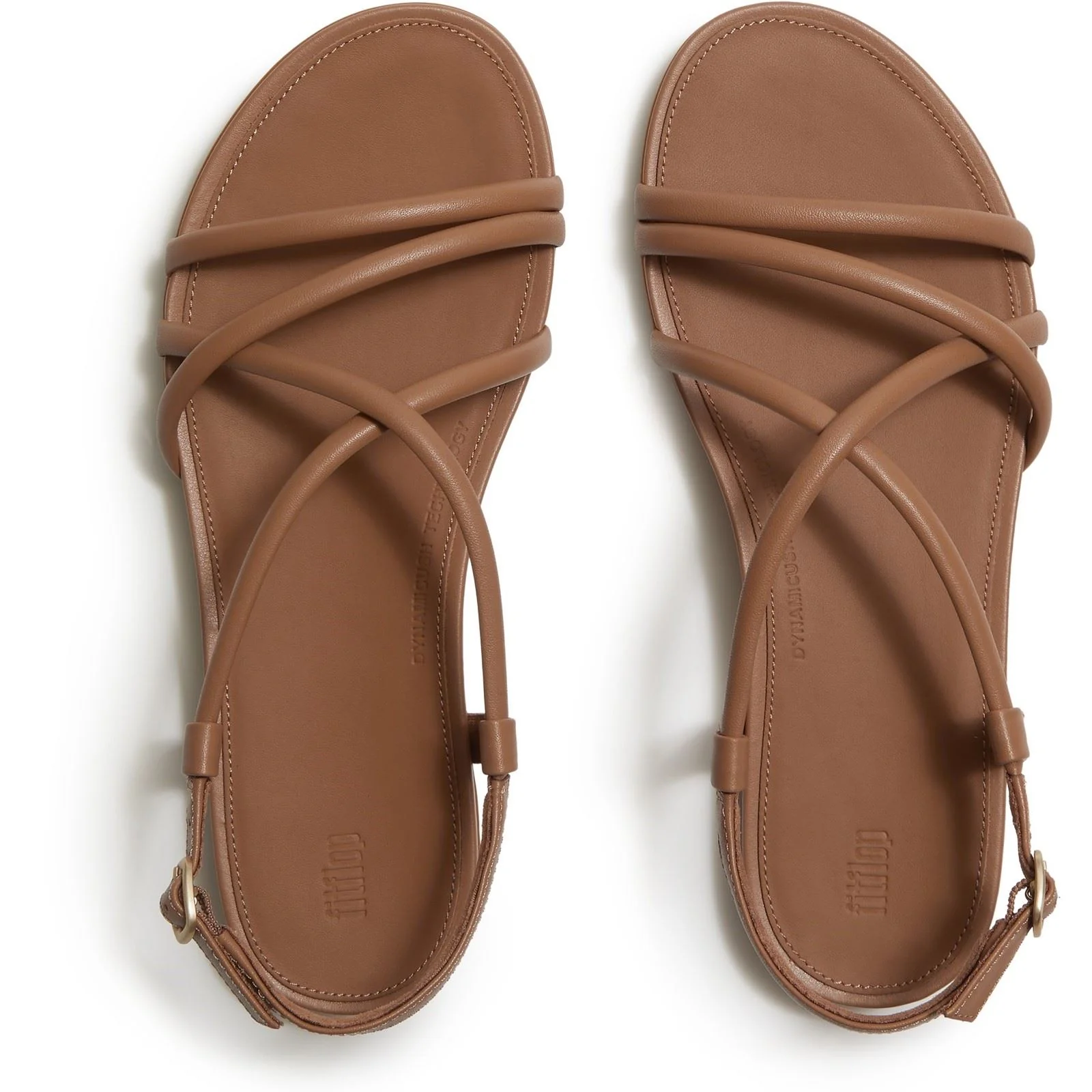 Fitflop Gracie Crystal Leather Women's Classic Tan Sandals - Image 3