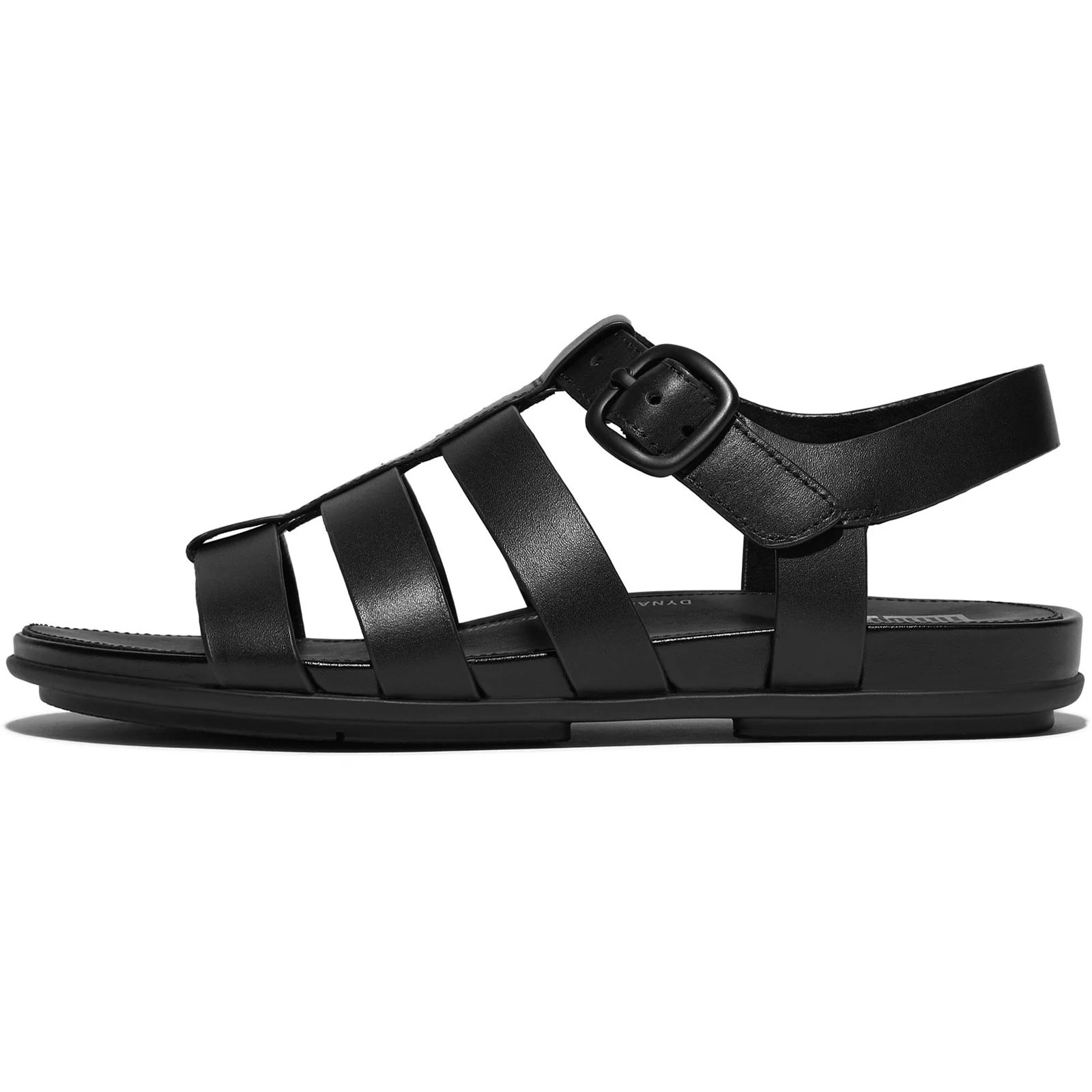 Fitflop Gracie Fisherman Leather Women's All Black Sandals - Image 4