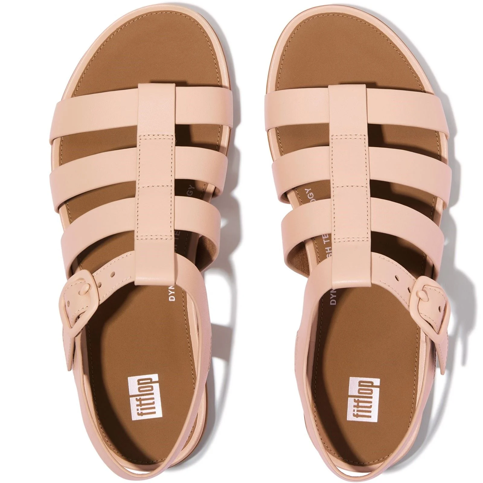 Fitflop Gracie Fisherman Leather Women's Sandy Beige Sandals - Image 3