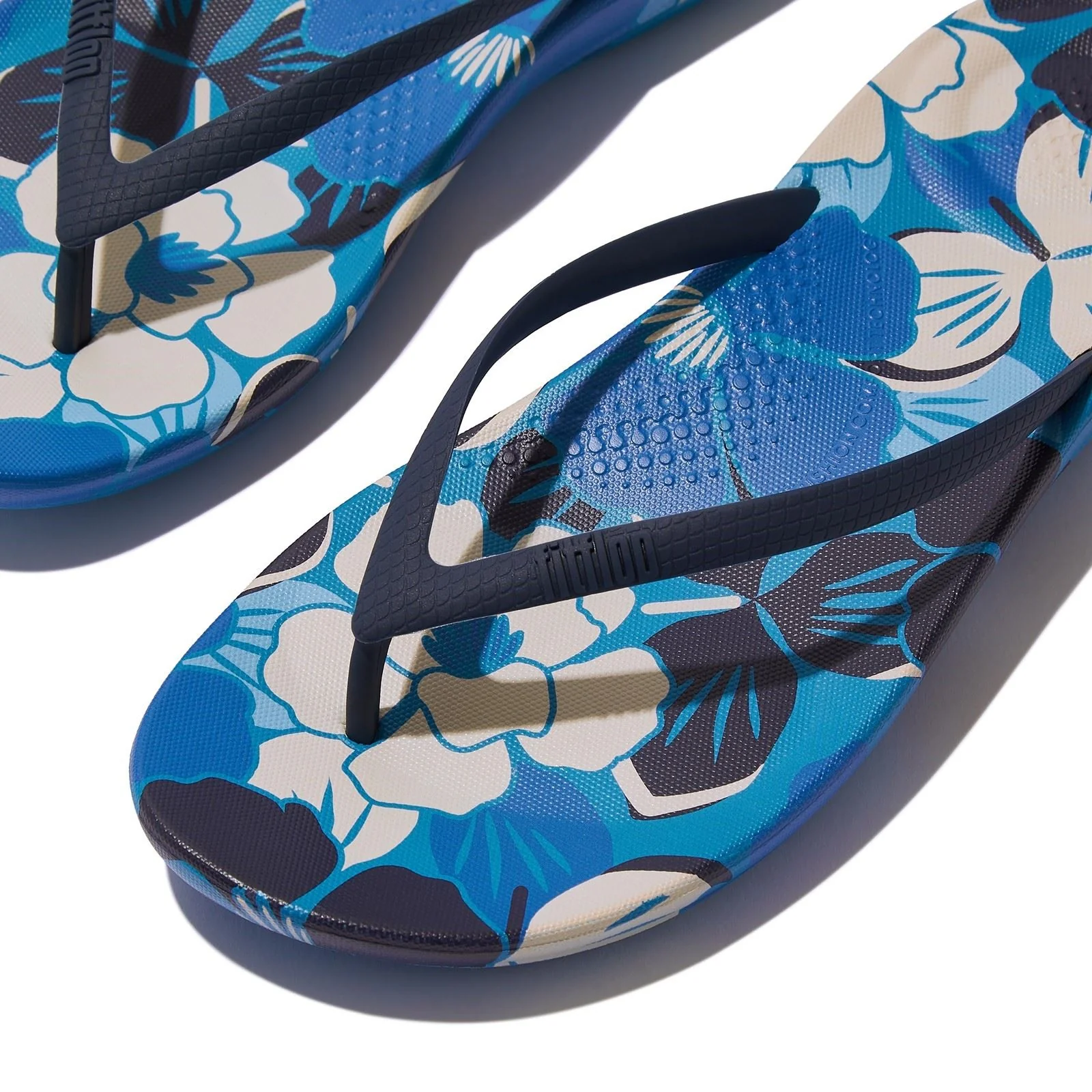 Fitflop iQushion Blossom Polyurethane Women's Bondi Blue Mix Sandals - Image 5