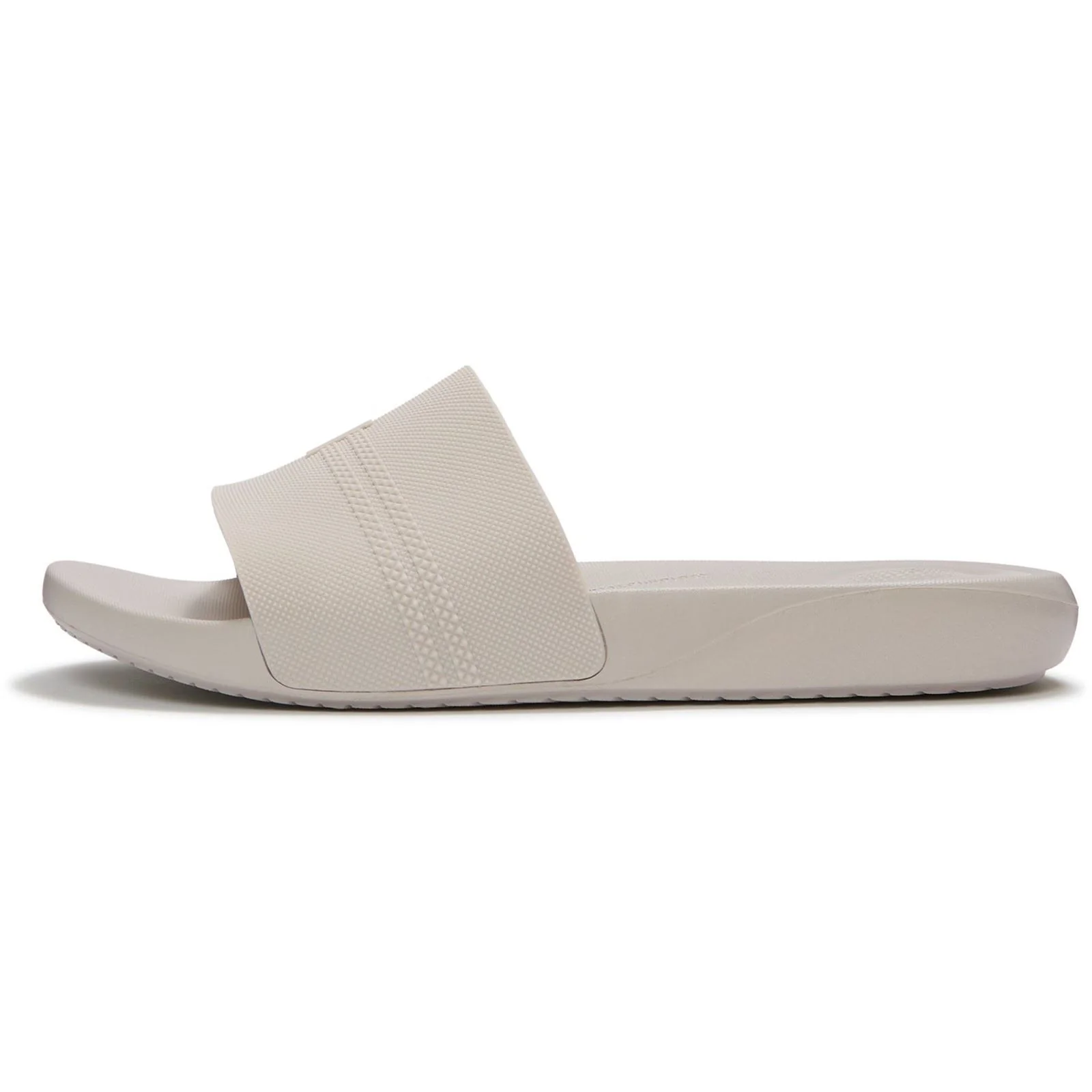 Fitflop iQushion Pool Polyurethane Men's Pale Grey Slides - Image 4