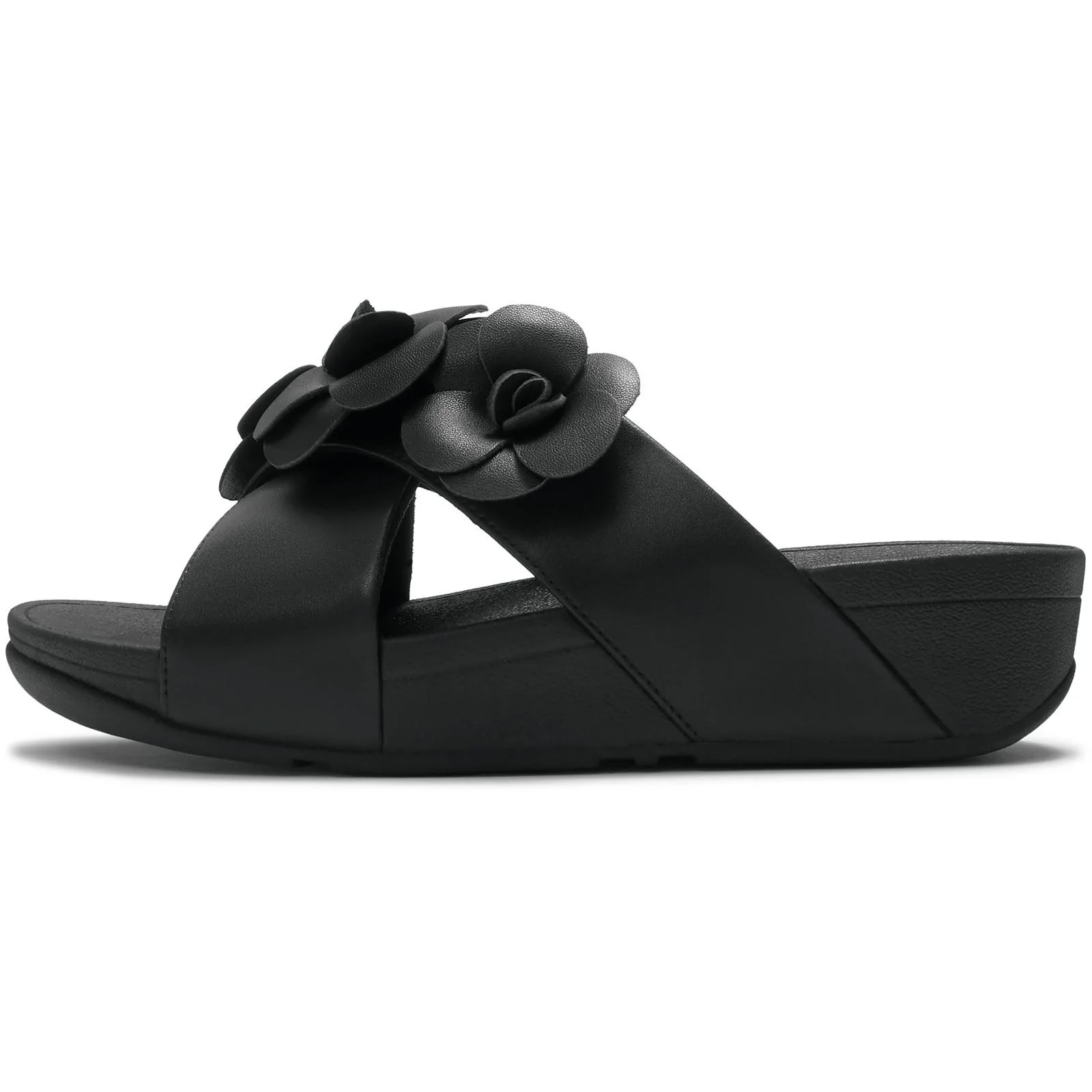 Fitflop Lulu Flower Polyurethane Women's Black Sandals - Image 4