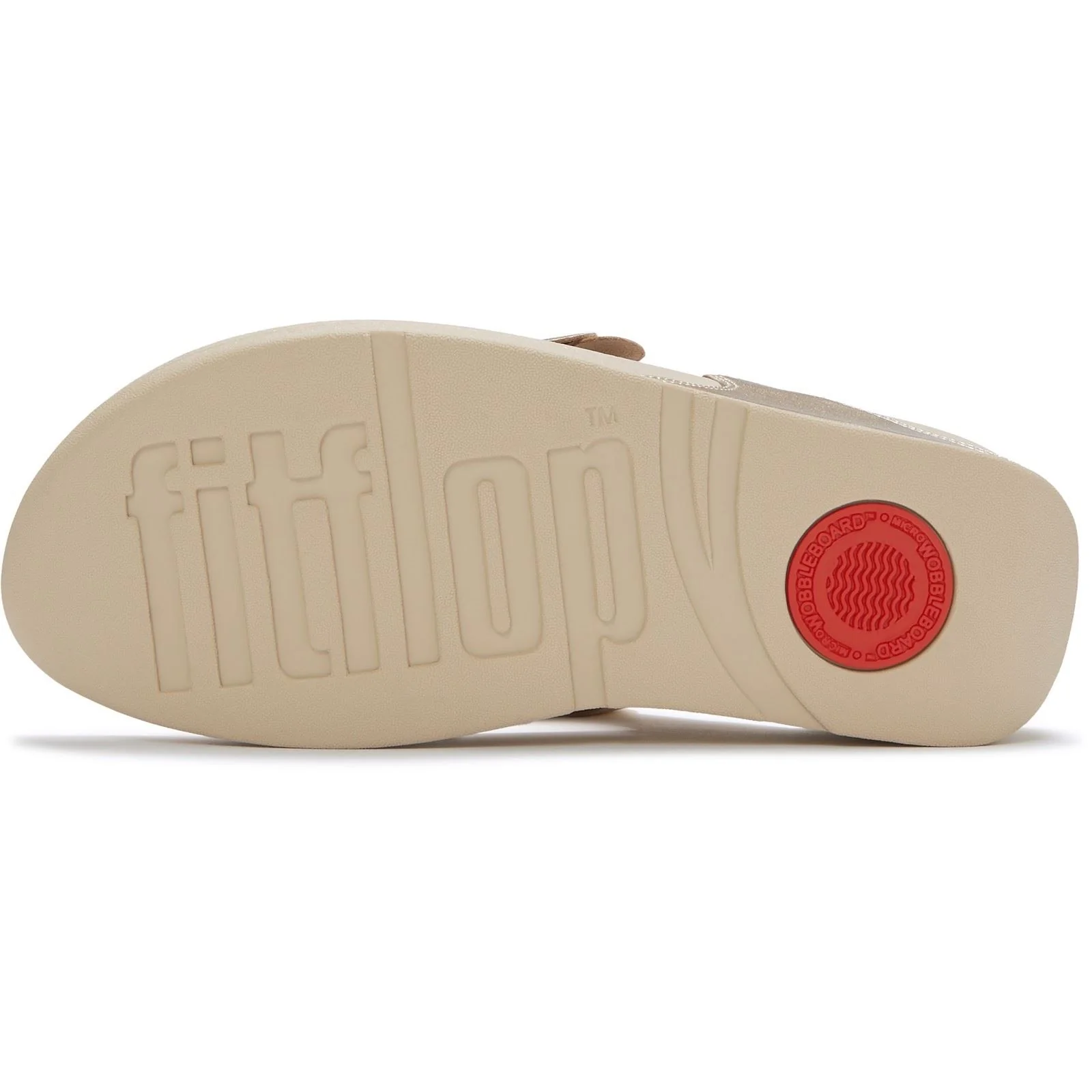 Fitflop Lulu Flower Toe-Post Polyurethane Women's Platino Sandals - Image 2