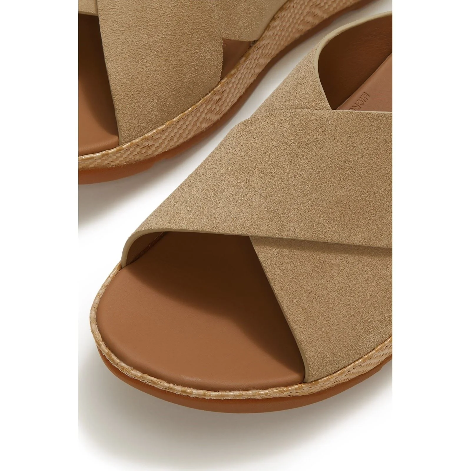 Fitflop Lulu Lux Graphic-Weave Suede Women's Cappuccino Sandals - Image 5