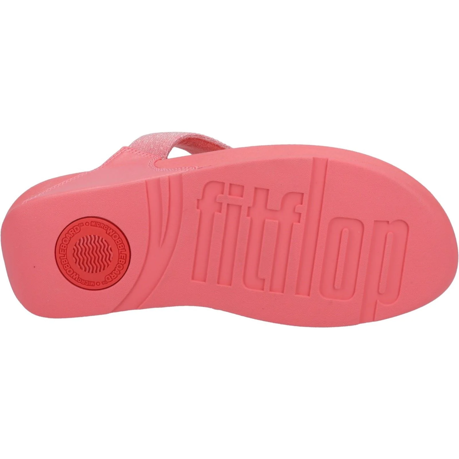 Fitflop Lulu Shimmerlux Polyester Women's Rosy Coral Sandals - Image 3