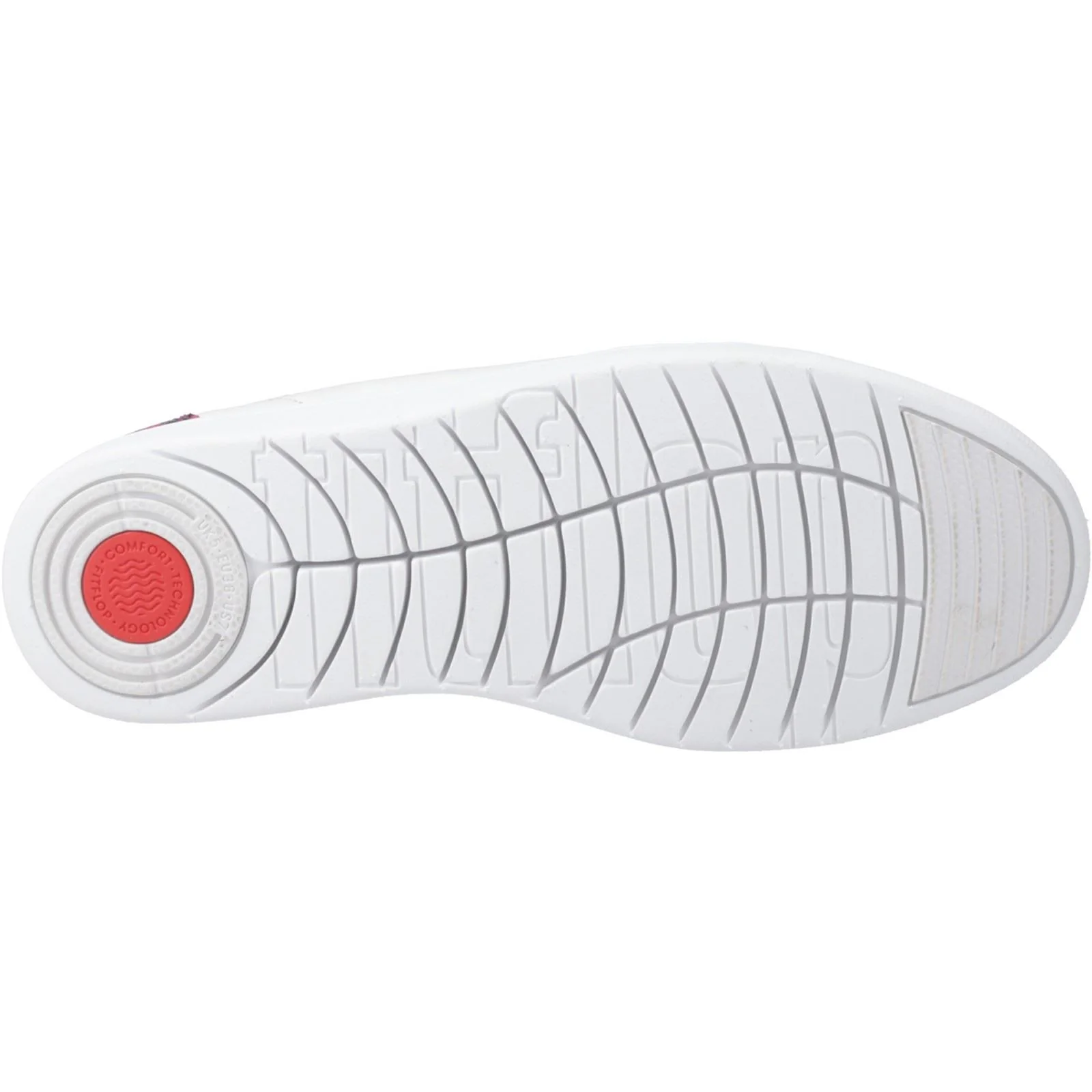 Fitflop Rally Snakeprint-Backtab Leather Women's Urban White/Wild Raspberry Trainers - Image 3