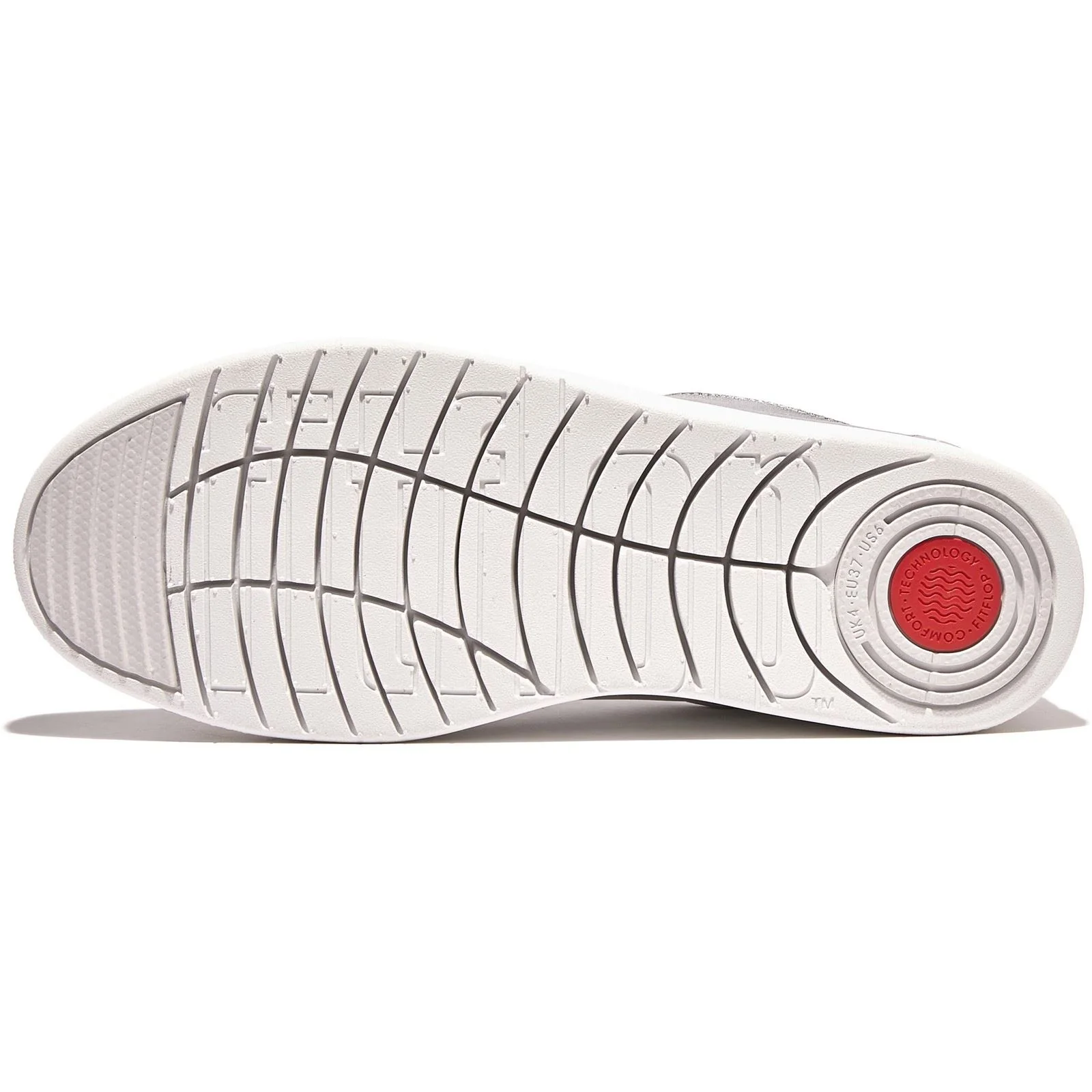 Fitflop Rally Sneakers Leather Women's Silver Trainers - Image 3