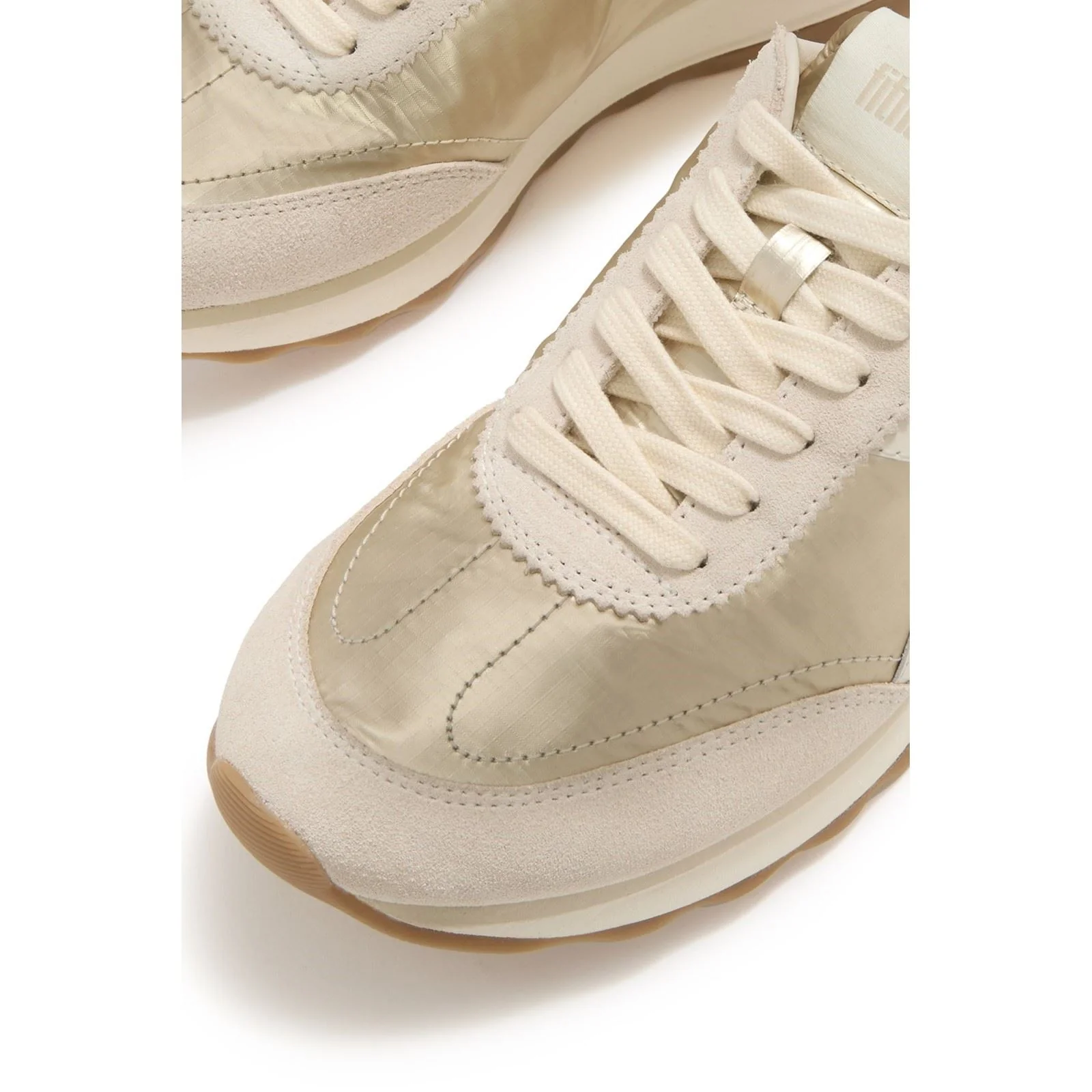 Fitflop Retro-Q FF Nylon Women's Platino Trainers - Image 5