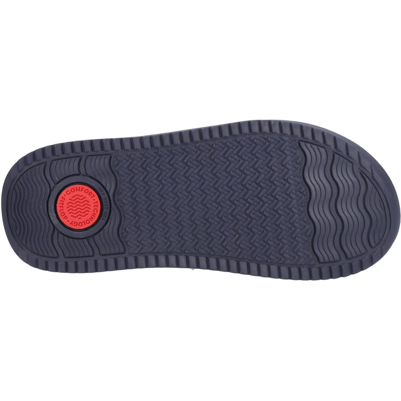 Fitflop Surff Two-tone Polyester Women's Midnight Navy Wide Sandals - Image 3