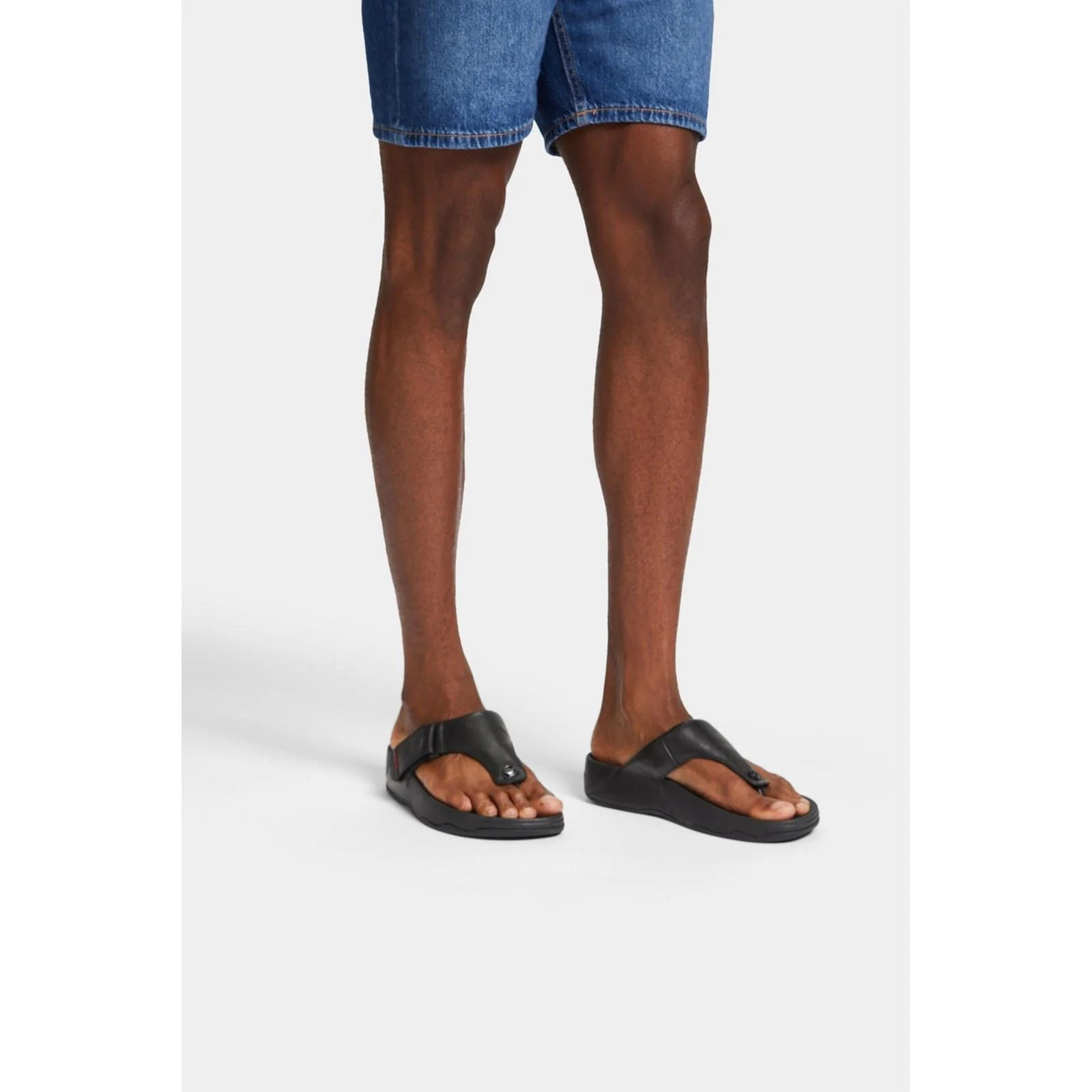 Fitflop Trakk II Leather Men's All Black Sandals - Image 6