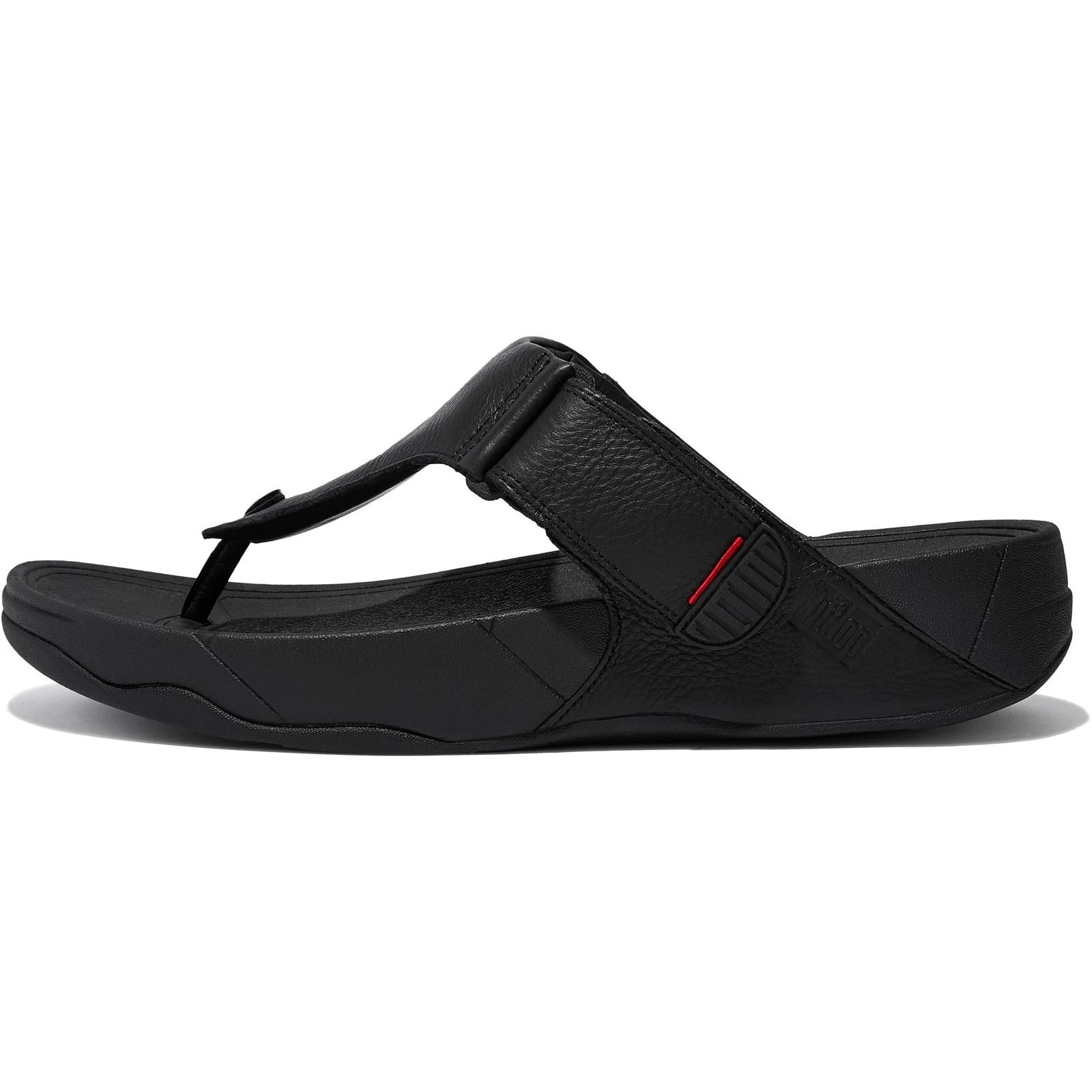 Fitflop Trakk II Leather Men's All Black Sandals - Image 8