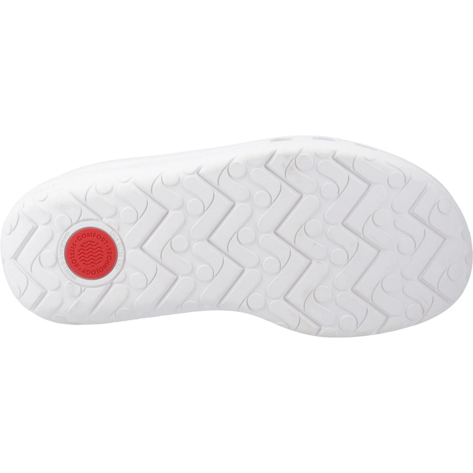 Fitflop Work High-Performance Professional EVA Women's Urban White Standard Clogs - Image 3