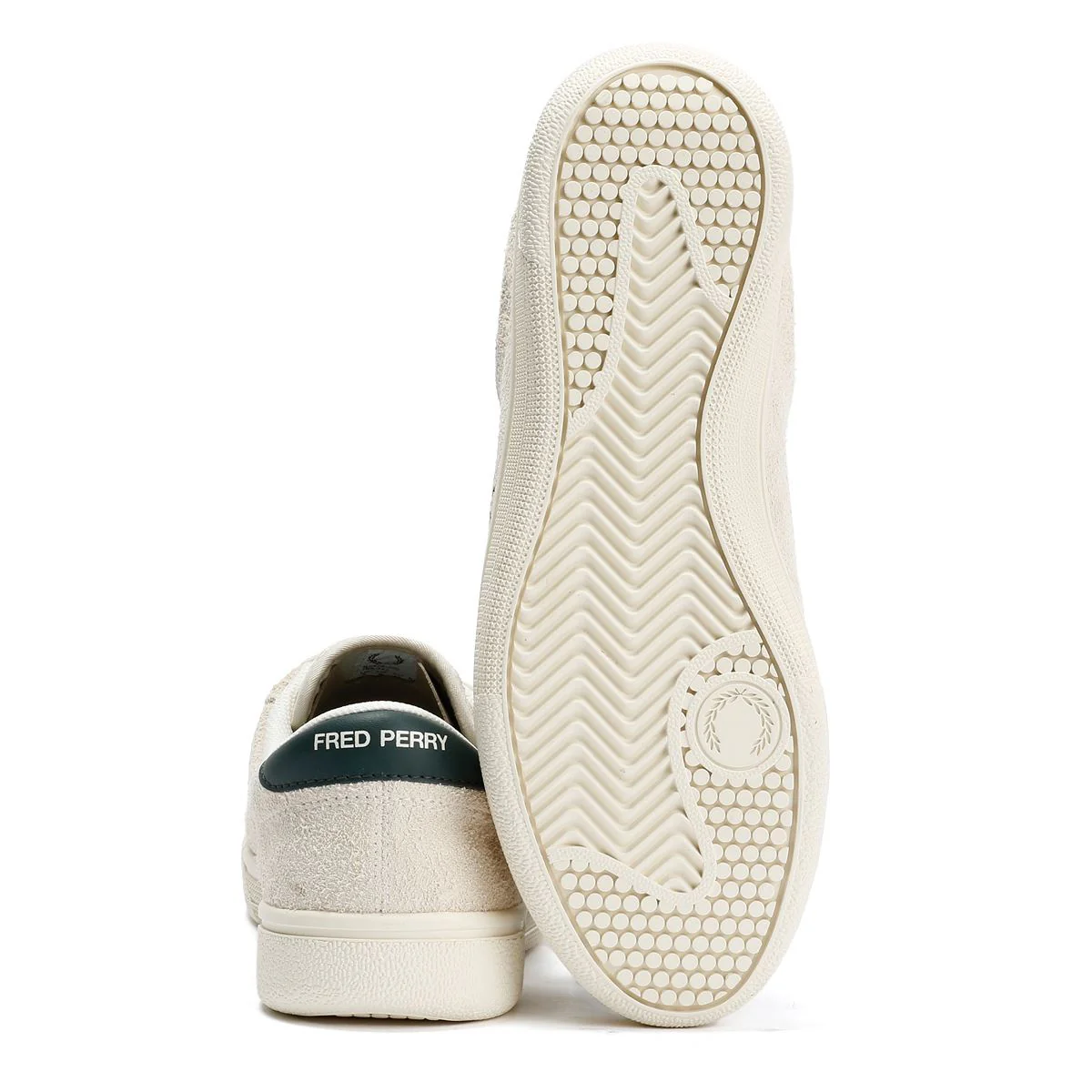 Fred Perry Tennis Shoe Suede Men's Ecru/Grassroot Trainers - Image 4