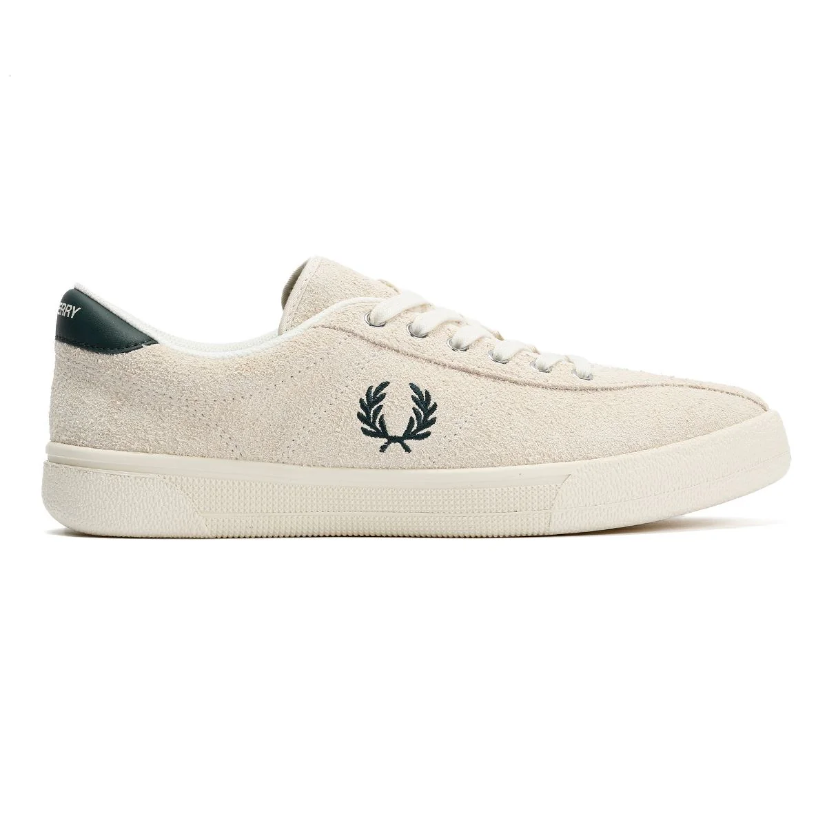 Fred Perry Tennis Shoe Suede Men's Ecru/Grassroot Trainers - Image 5