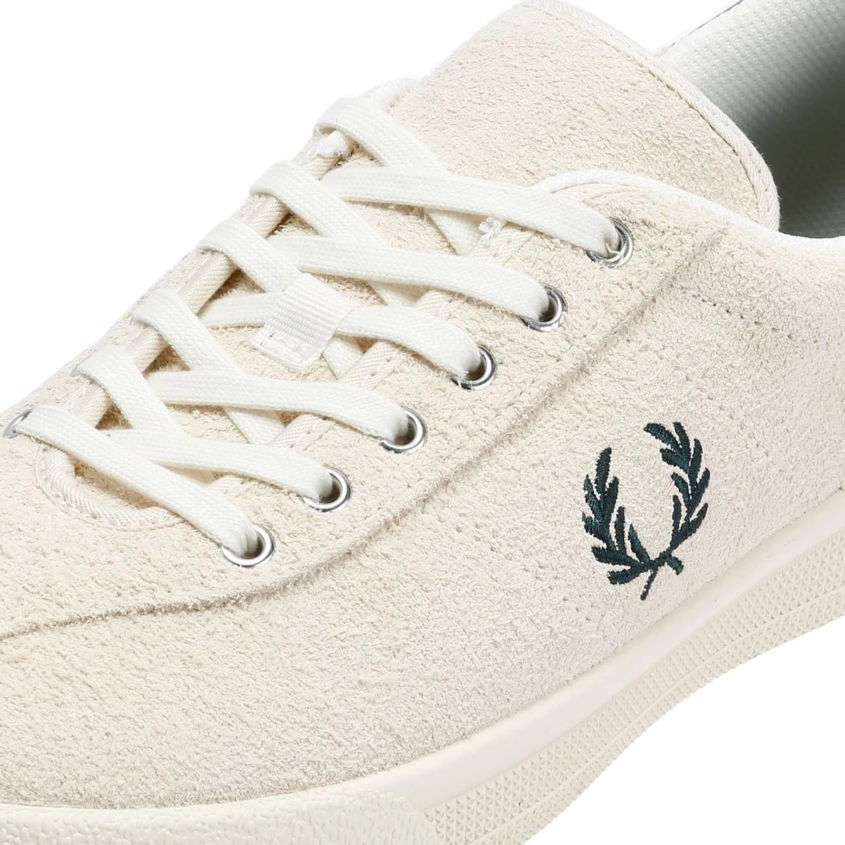 Fred Perry Tennis Shoe Suede Men's Ecru/Grassroot Trainers - Image 7