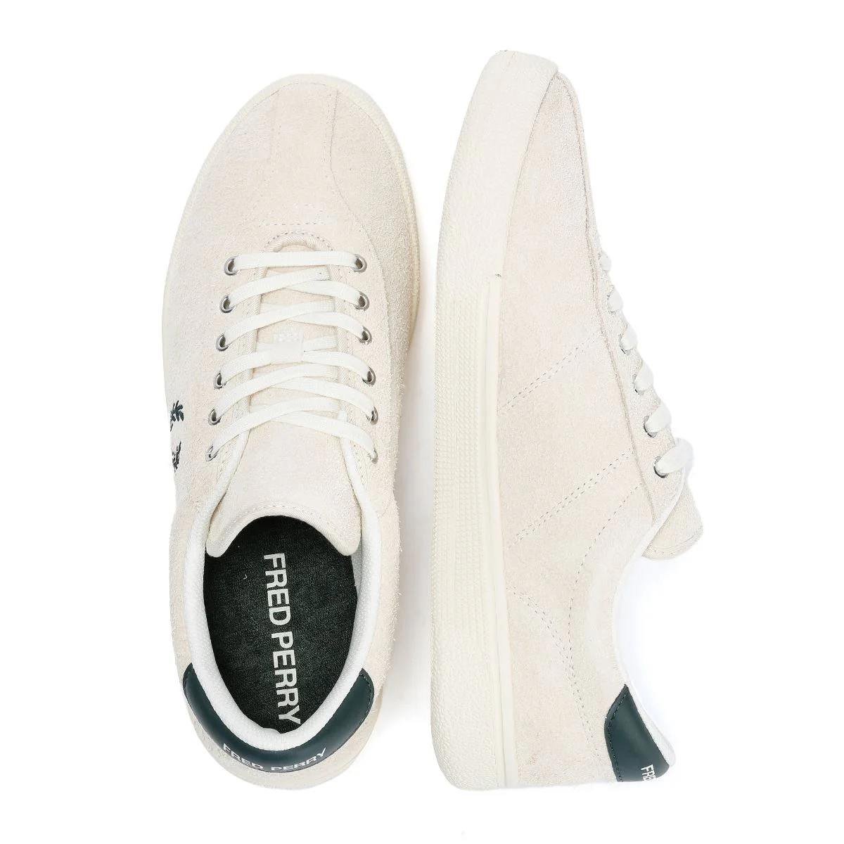 Fred Perry Tennis Shoe Suede Men's Ecru/Grassroot Trainers - Image 8