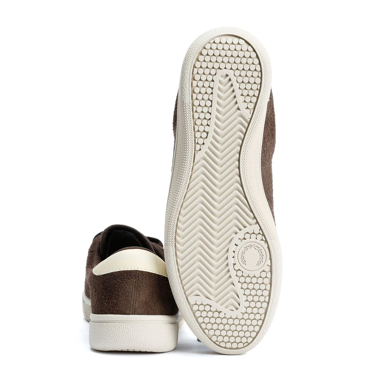 Fred Perry Tennis Shoe Suede Men's Tobacco/Ice Cream Trainers - Image 4