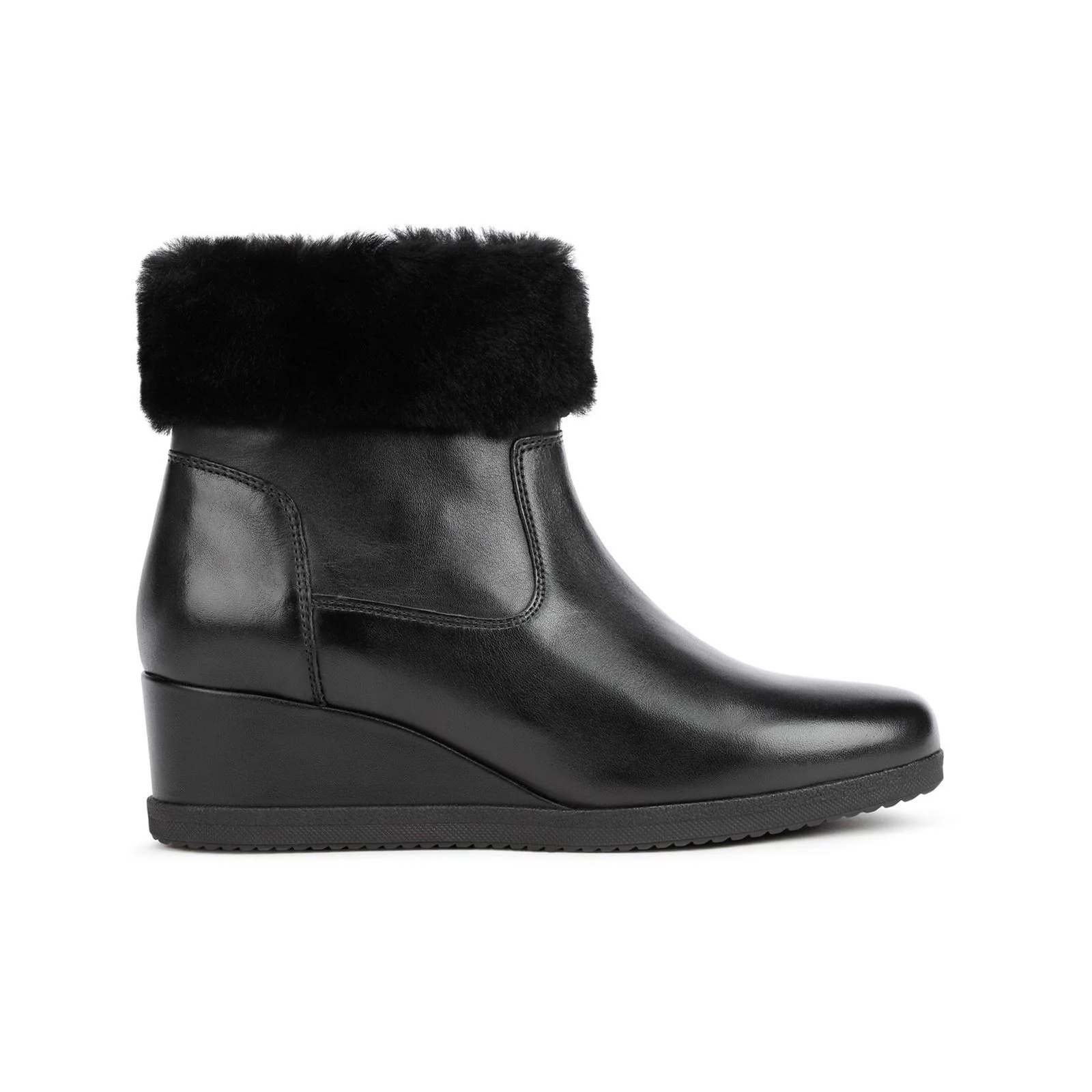 Geox Women's Anylla Wedge Ankle Boots in Black - Image 5
