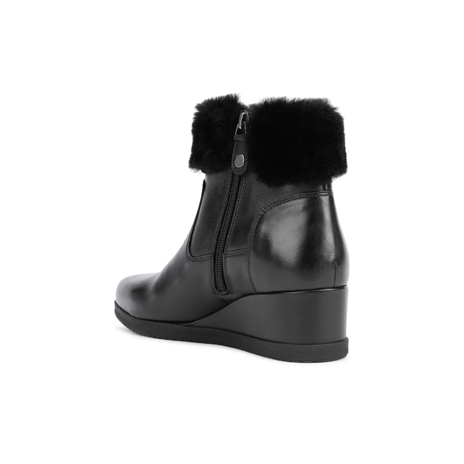 Geox Women's Anylla Wedge Ankle Boots in Black - Image 6