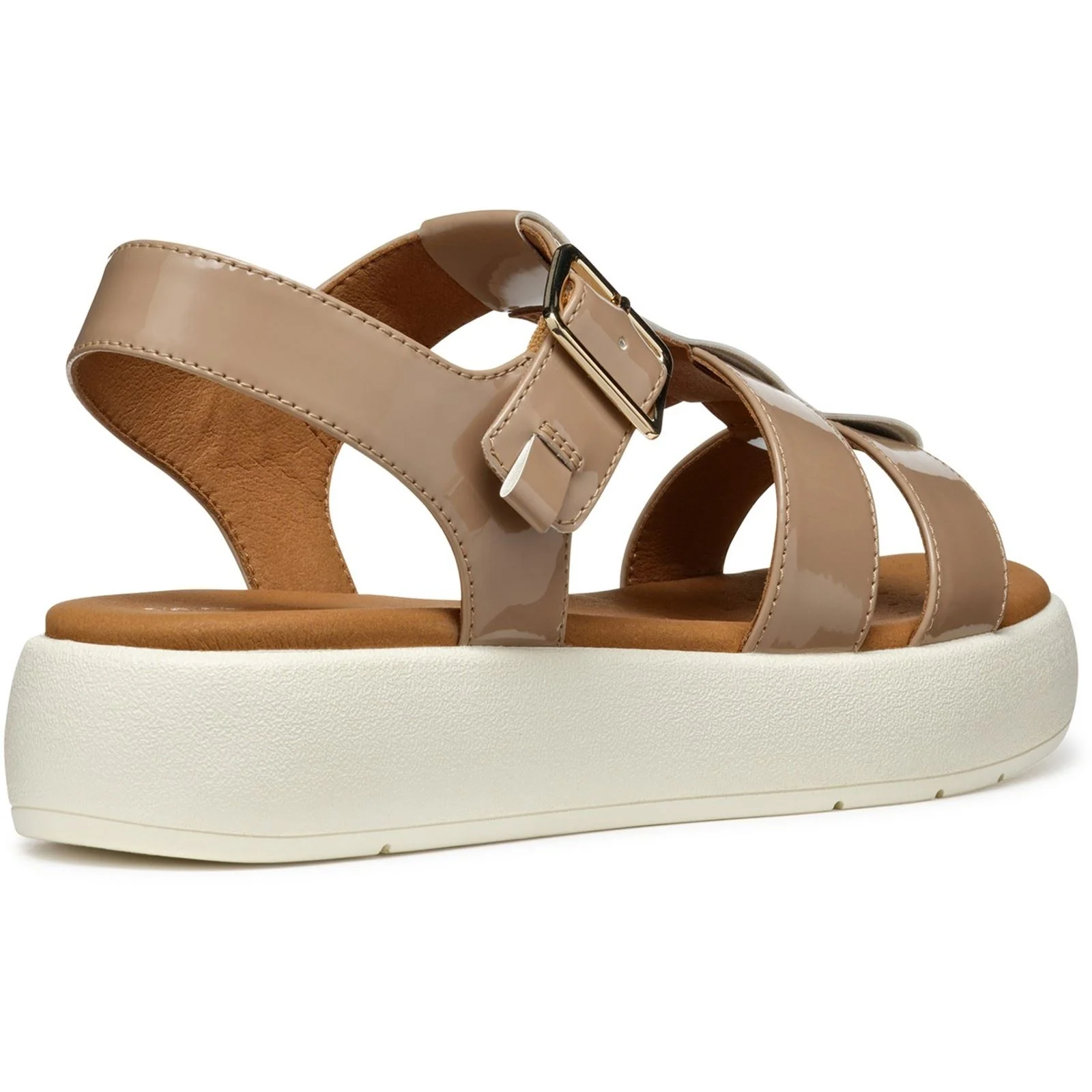 Geox D CAMALEI Synthetic Polyurethane Women's Caramel Sandals - Image 2