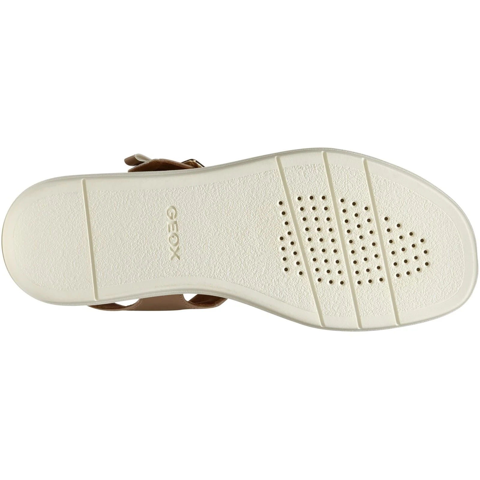 Geox D CAMALEI Synthetic Polyurethane Women's Caramel Sandals - Image 3