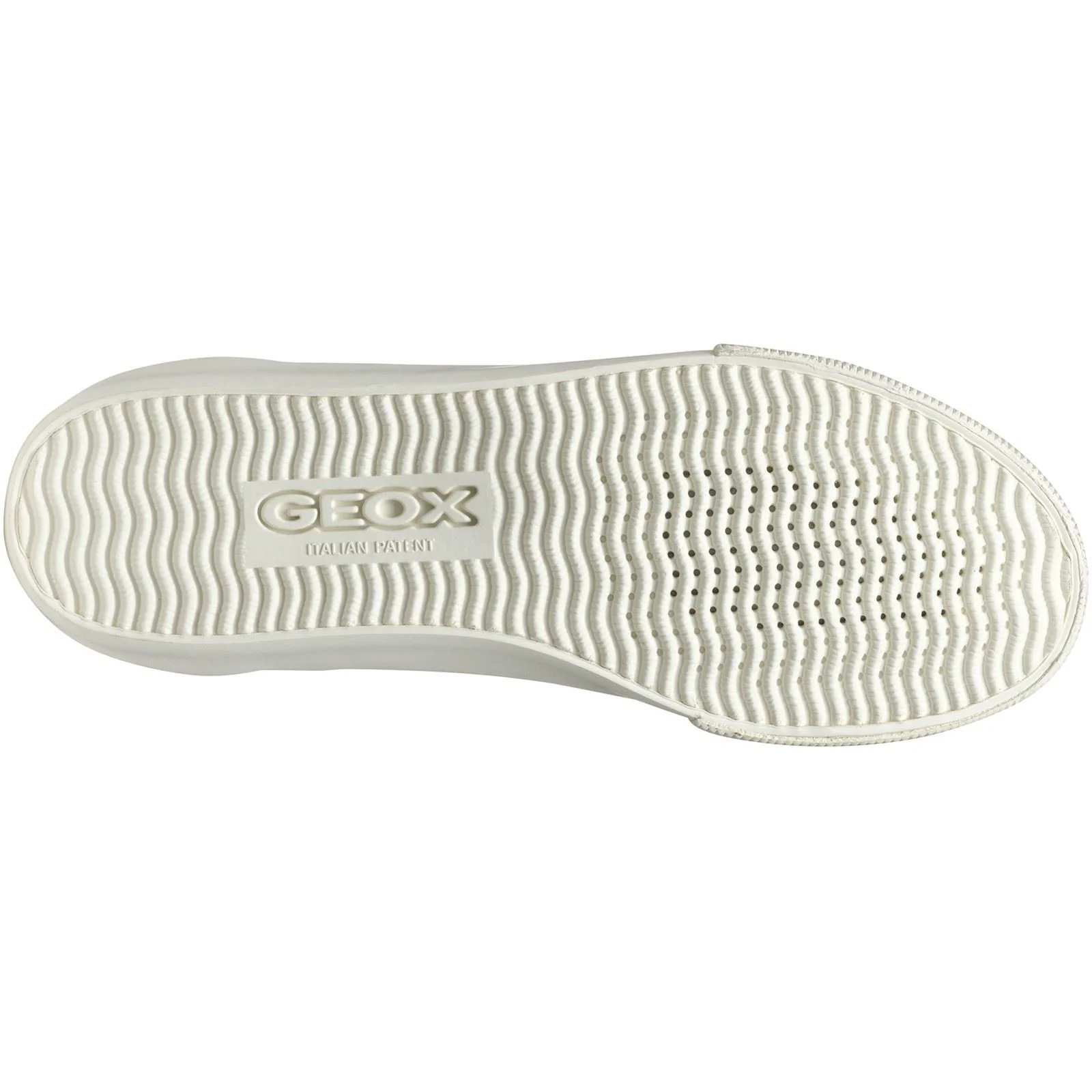 Geox D EMMELENY Women's Optic White/Light Gold Trainers - Image 3