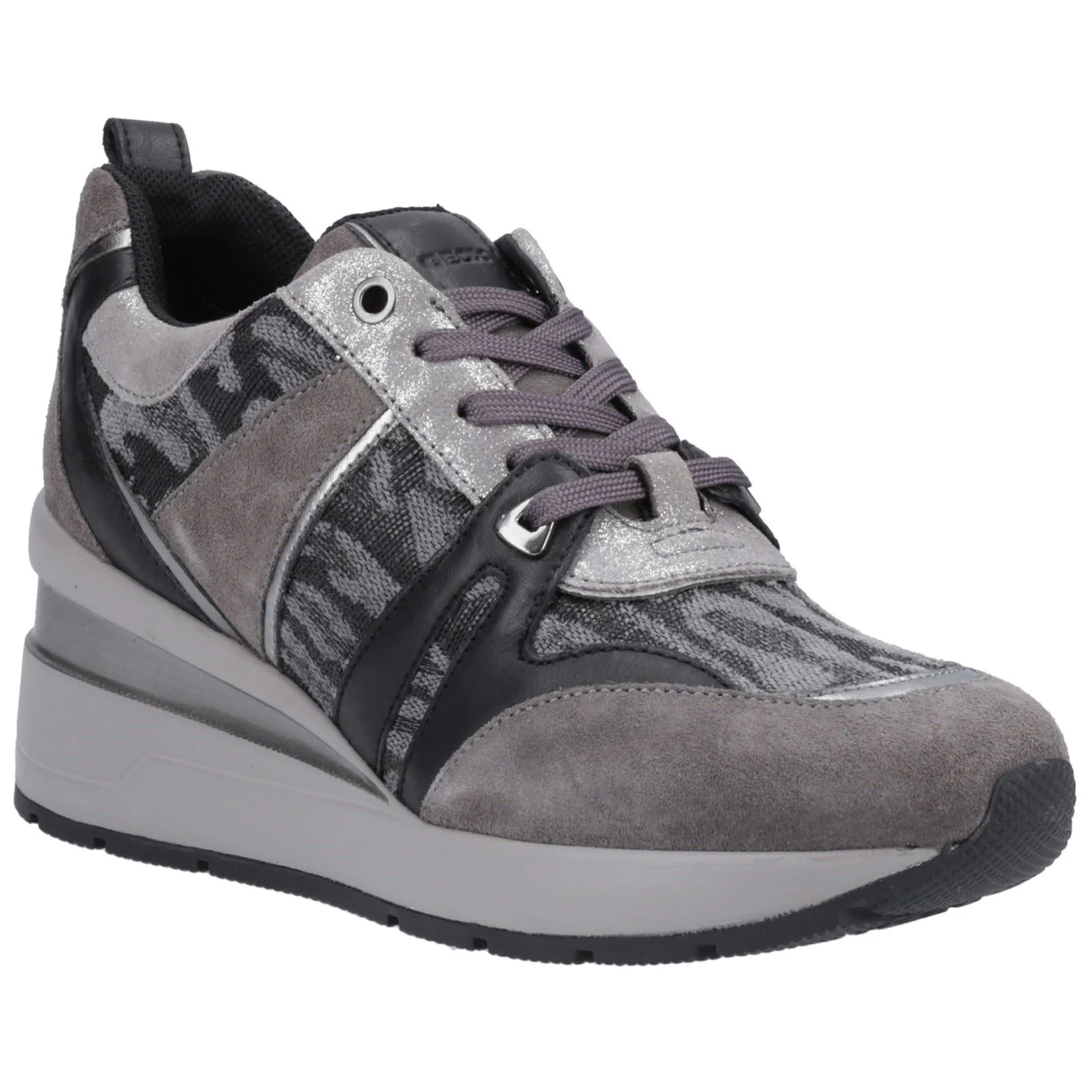 Geox Women's D ZOSMA B SNEAKERS in Dark Grey