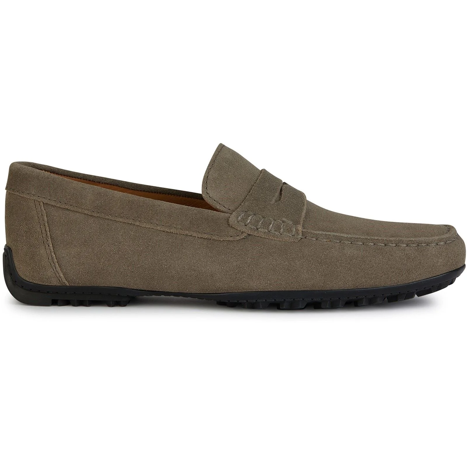 Geox U KOSMOPOLIS + GRIP Leather Men's Taupe Loafers - Image 5