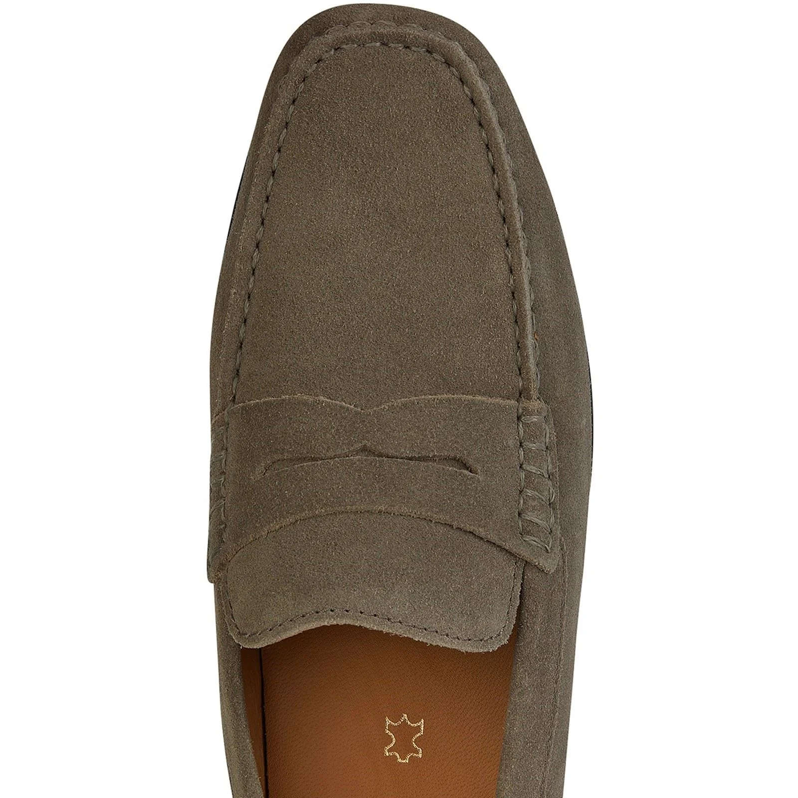 Geox U KOSMOPOLIS + GRIP Leather Men's Taupe Loafers - Image 6